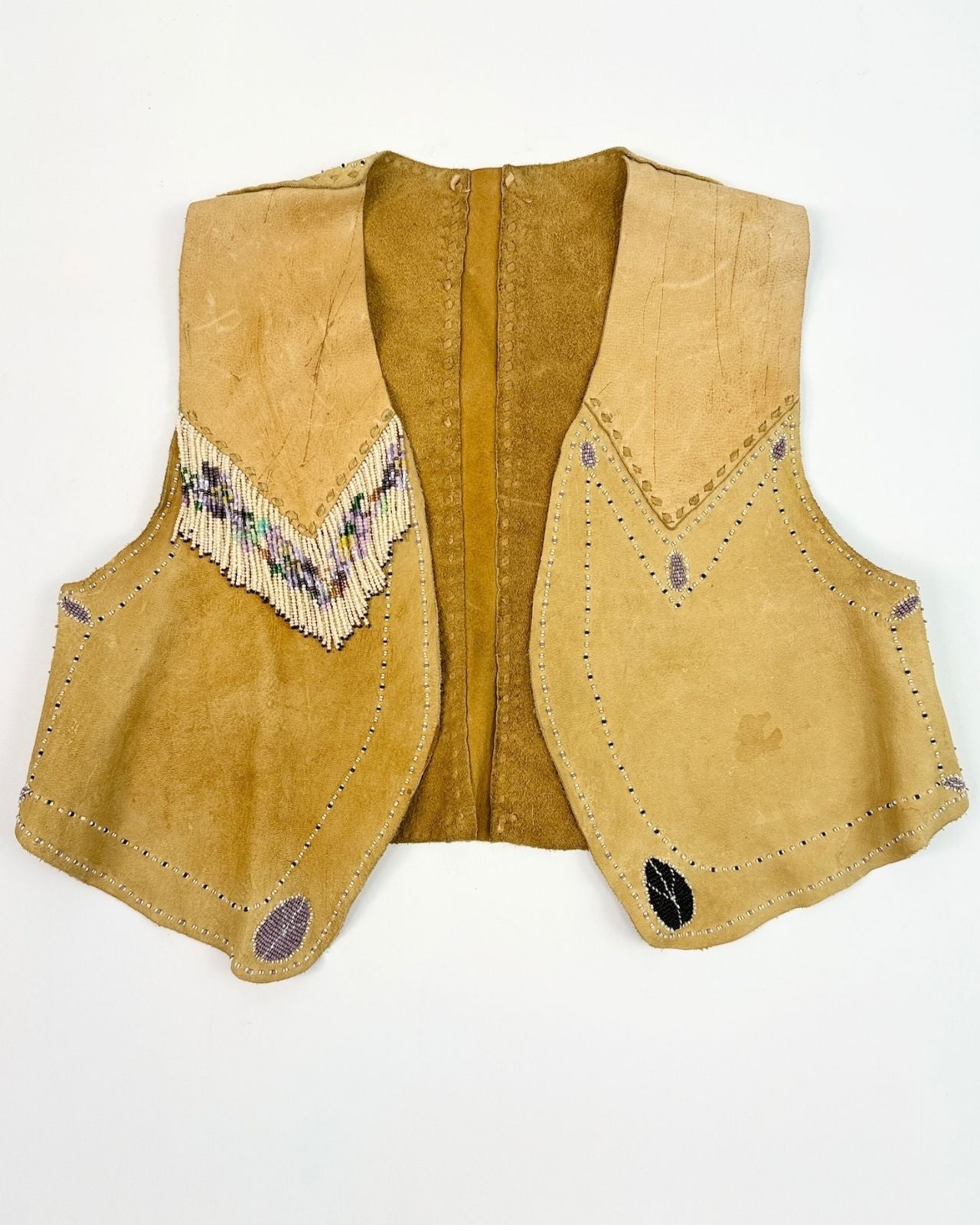OOAK Buckskin Beaded Vest