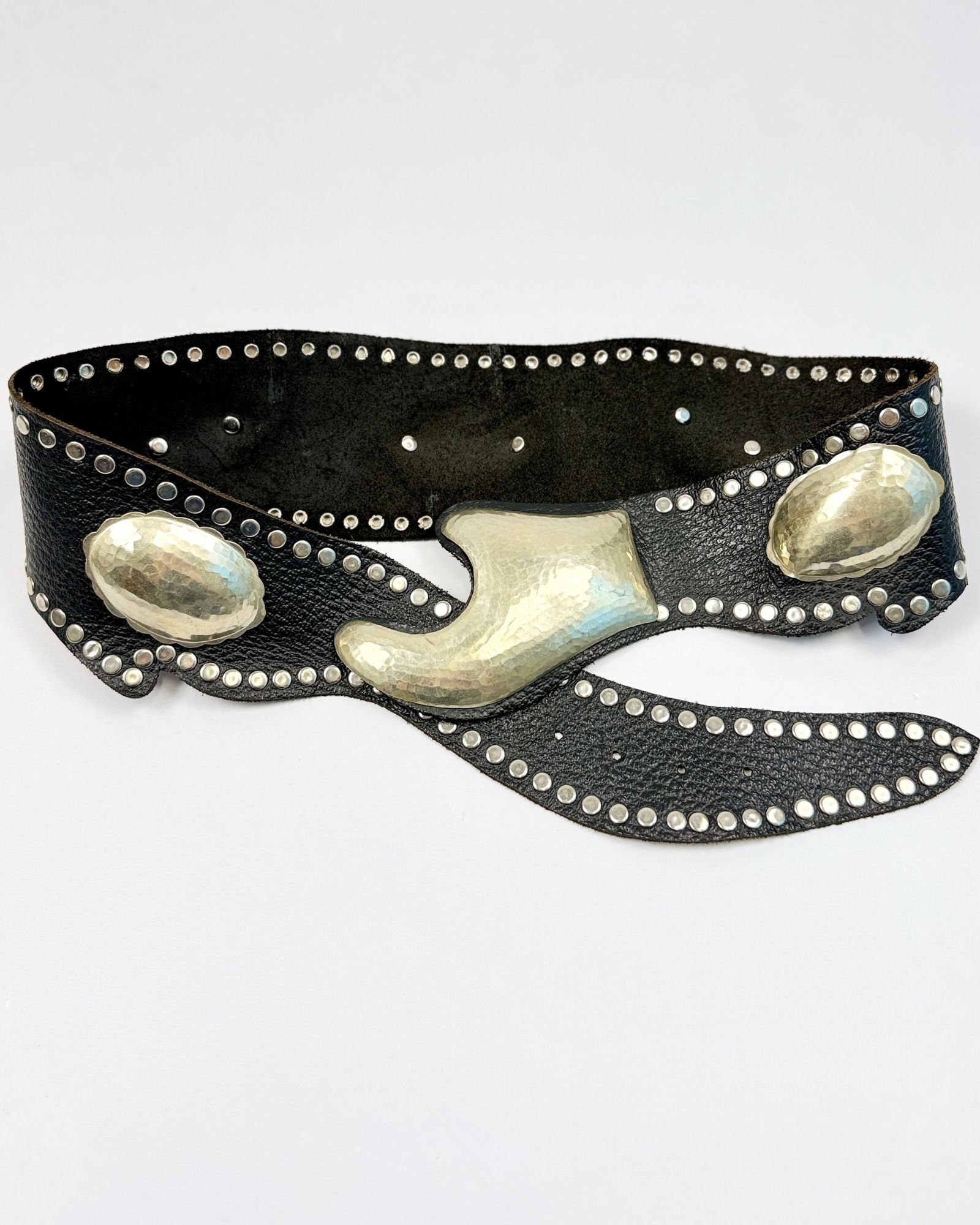 Large Black Studded Belt