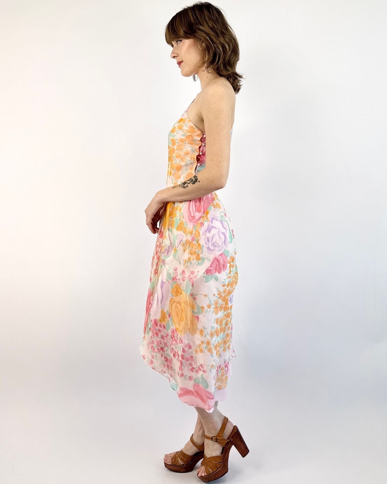 A New Season Floral Chiffon Dress