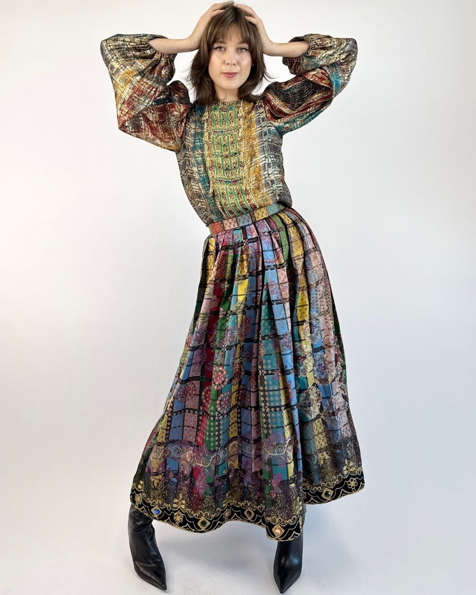 Oscar De La Renta Merrily, Colorfully Metallic Set