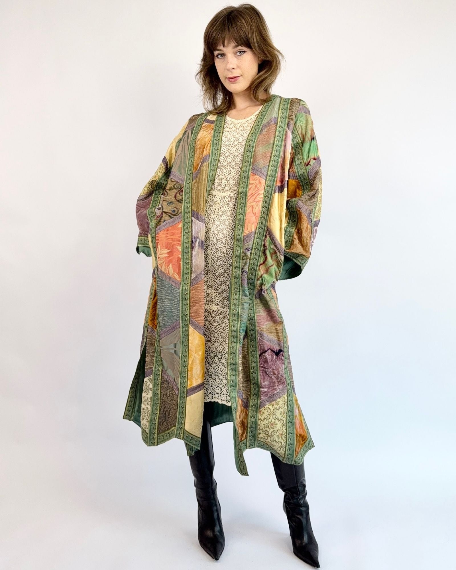 Watercolor Falls Patchwork Duster