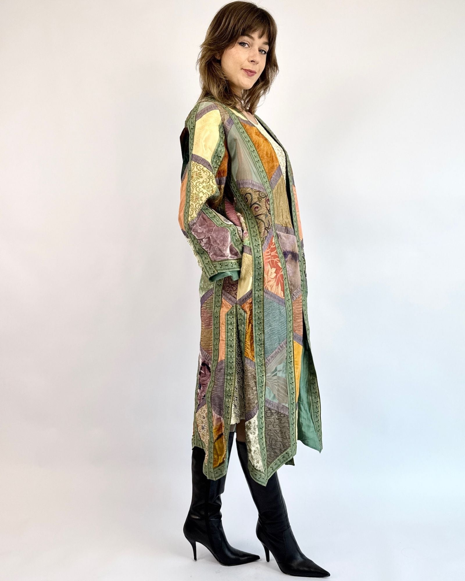 Watercolor Falls Patchwork Duster