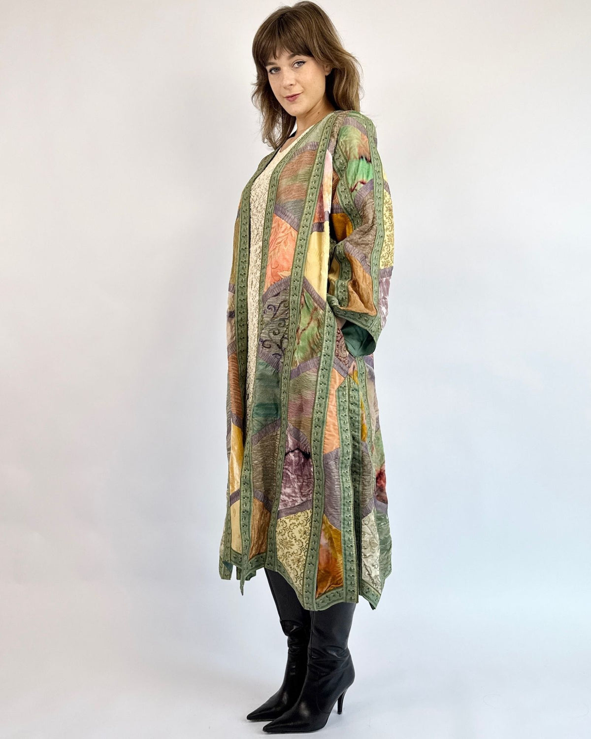 Watercolor Falls Patchwork Duster