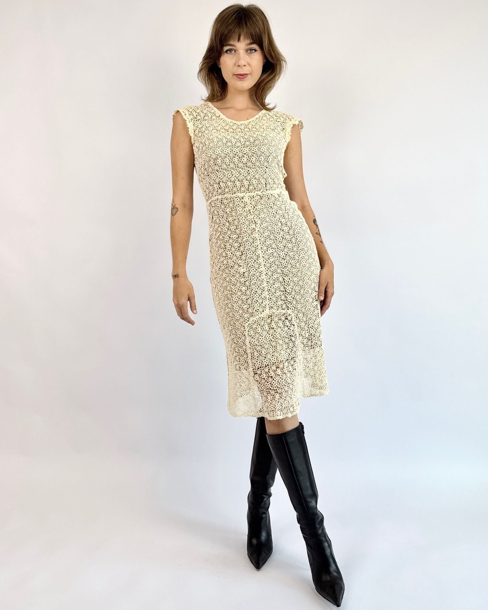 1930's Day Dreaming Crochet Dress