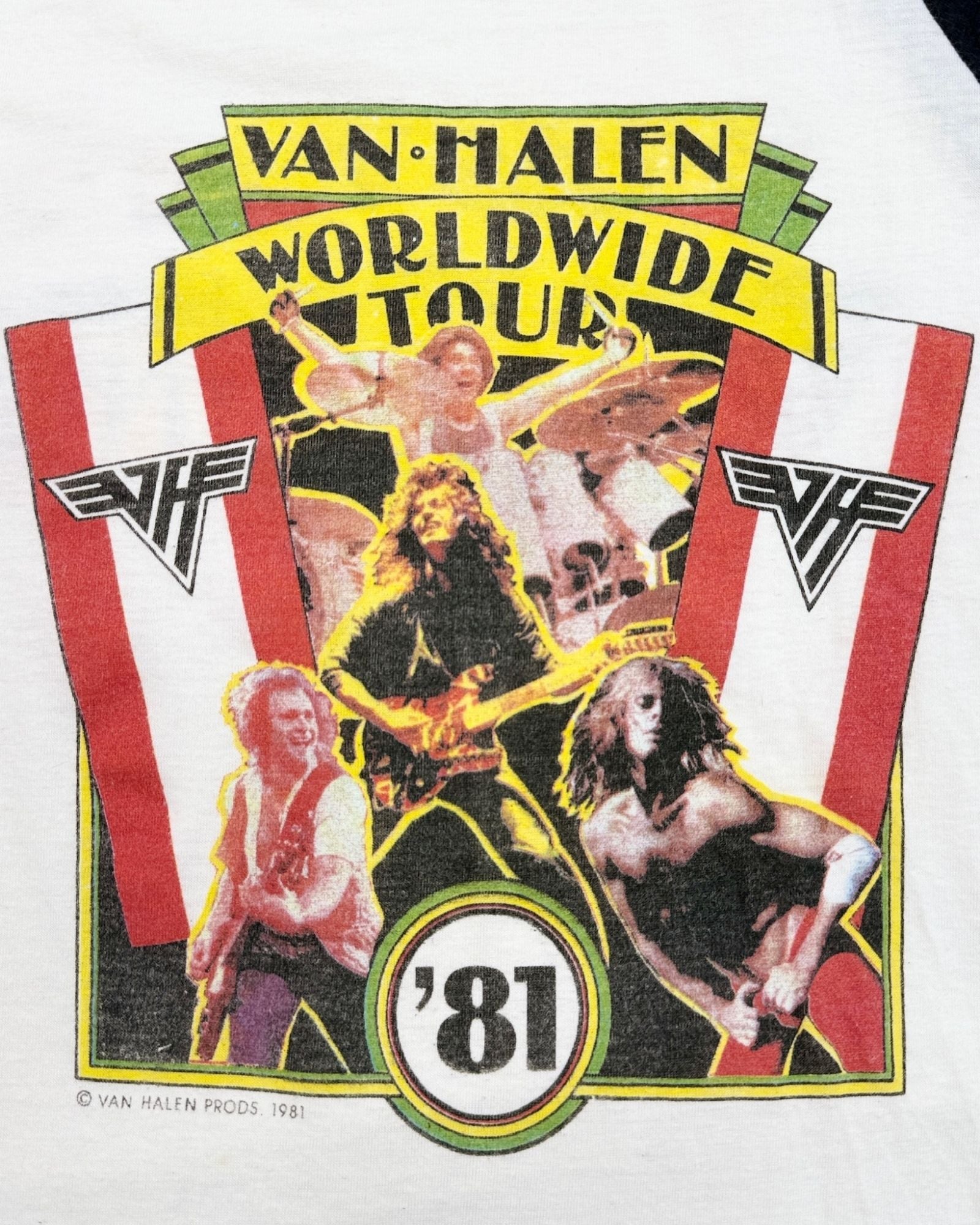 1981 Van Halen Raglan Tee