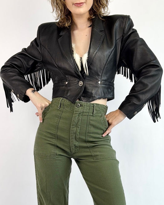 On The Fringe North Beach Leather Jacket