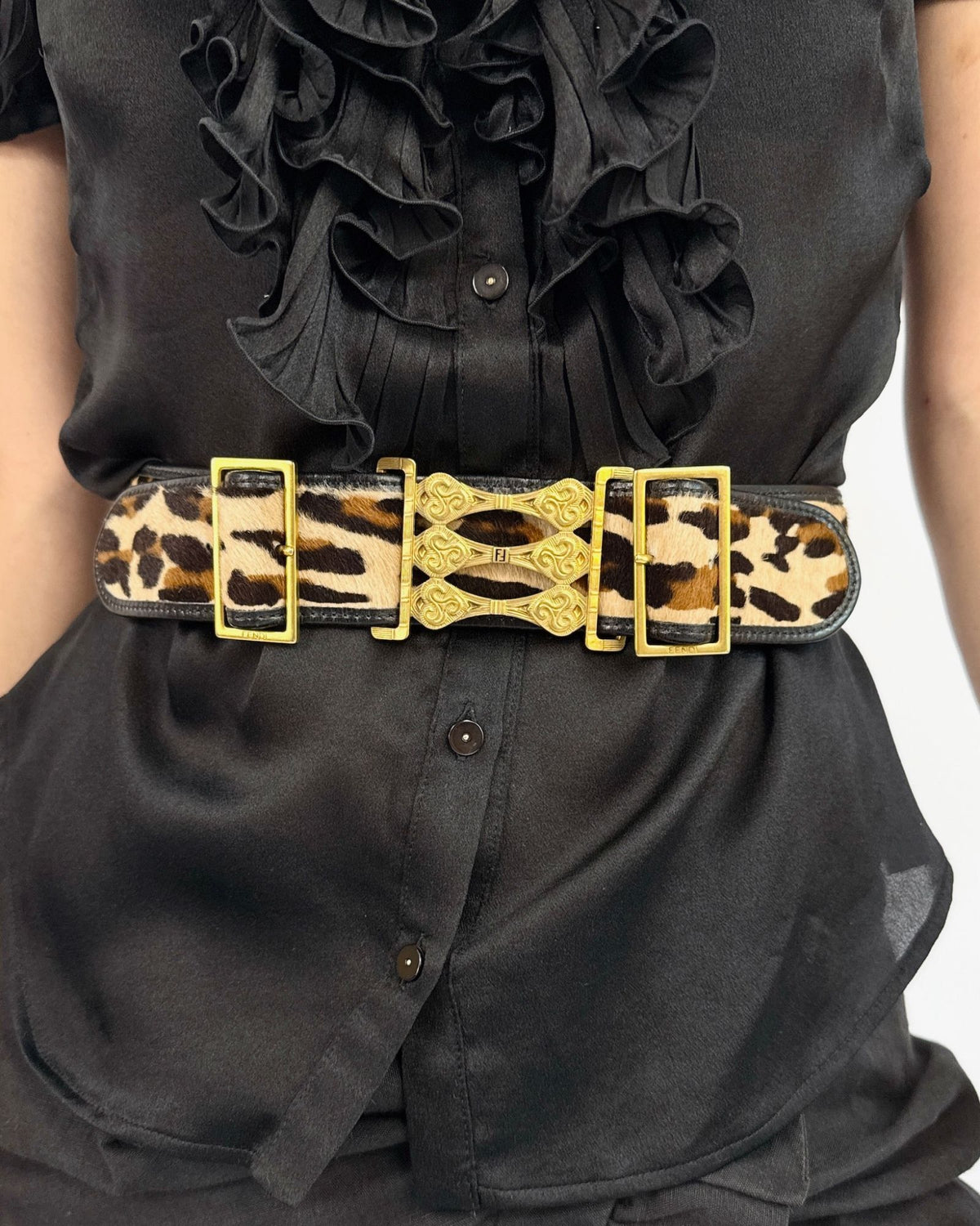 Fendi Purrfectly Defined Leopard Belt