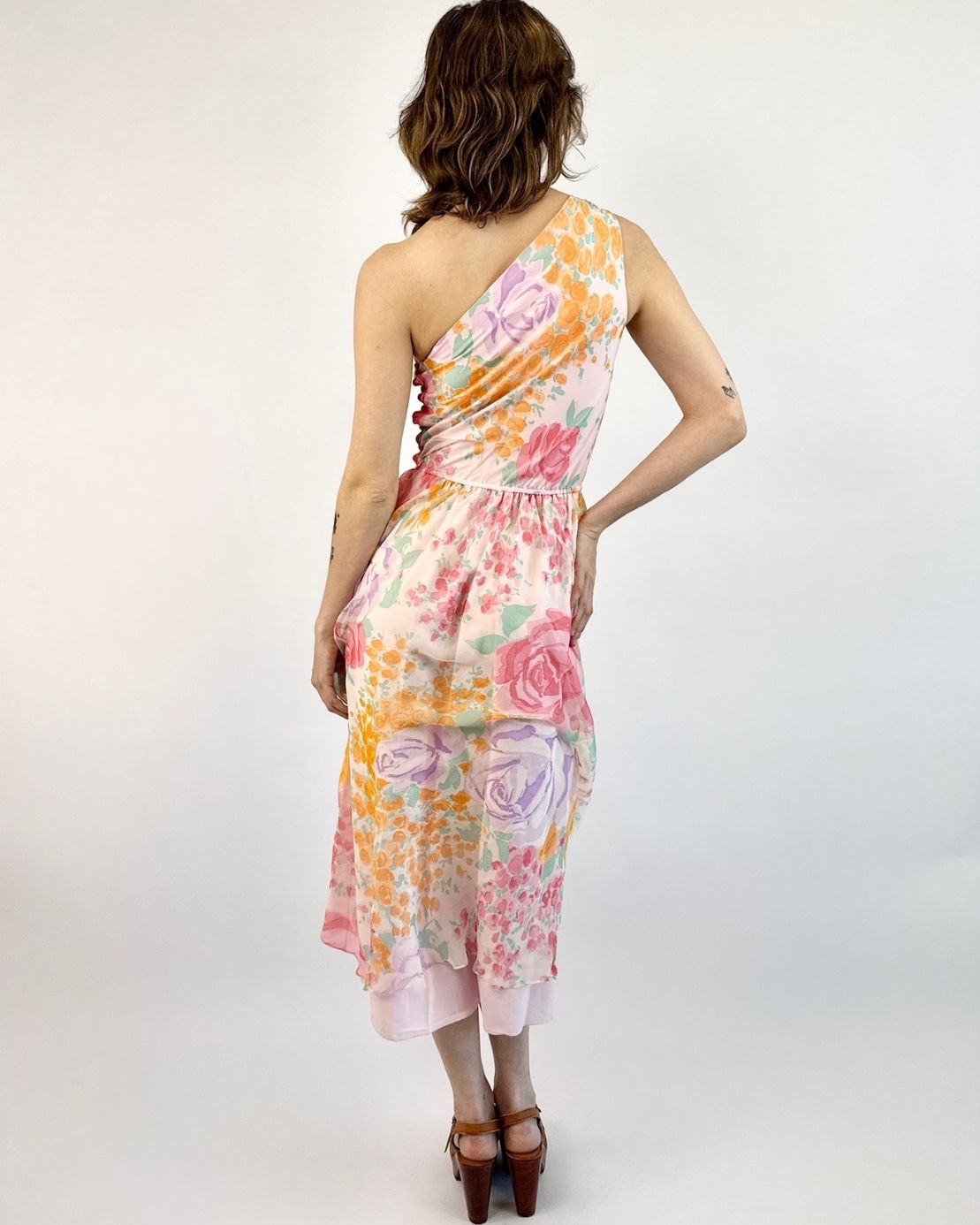 A New Season Floral Chiffon Dress
