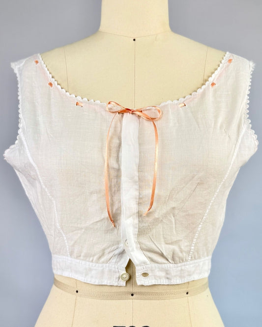 Edwardian Cotton Corset Cover