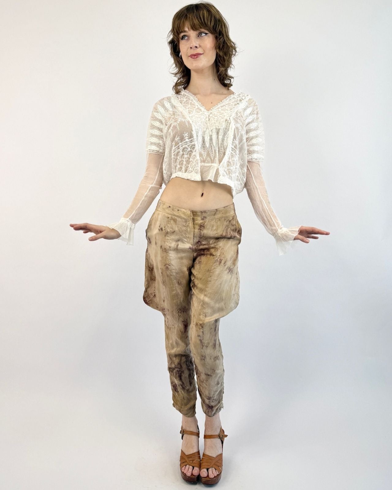 Edwardian Windswept Lace Lawn Blouse