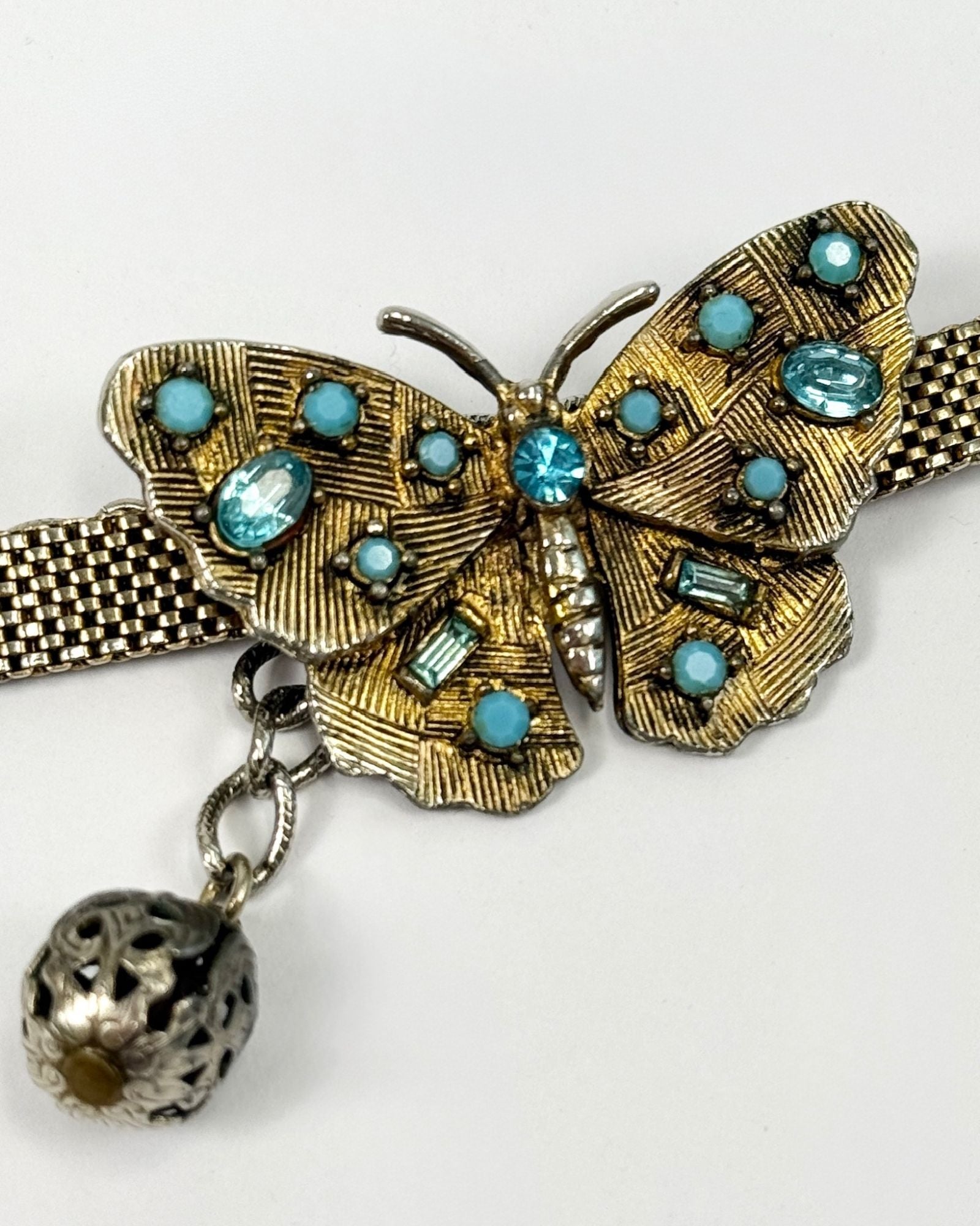 Brass Butterfly Choker