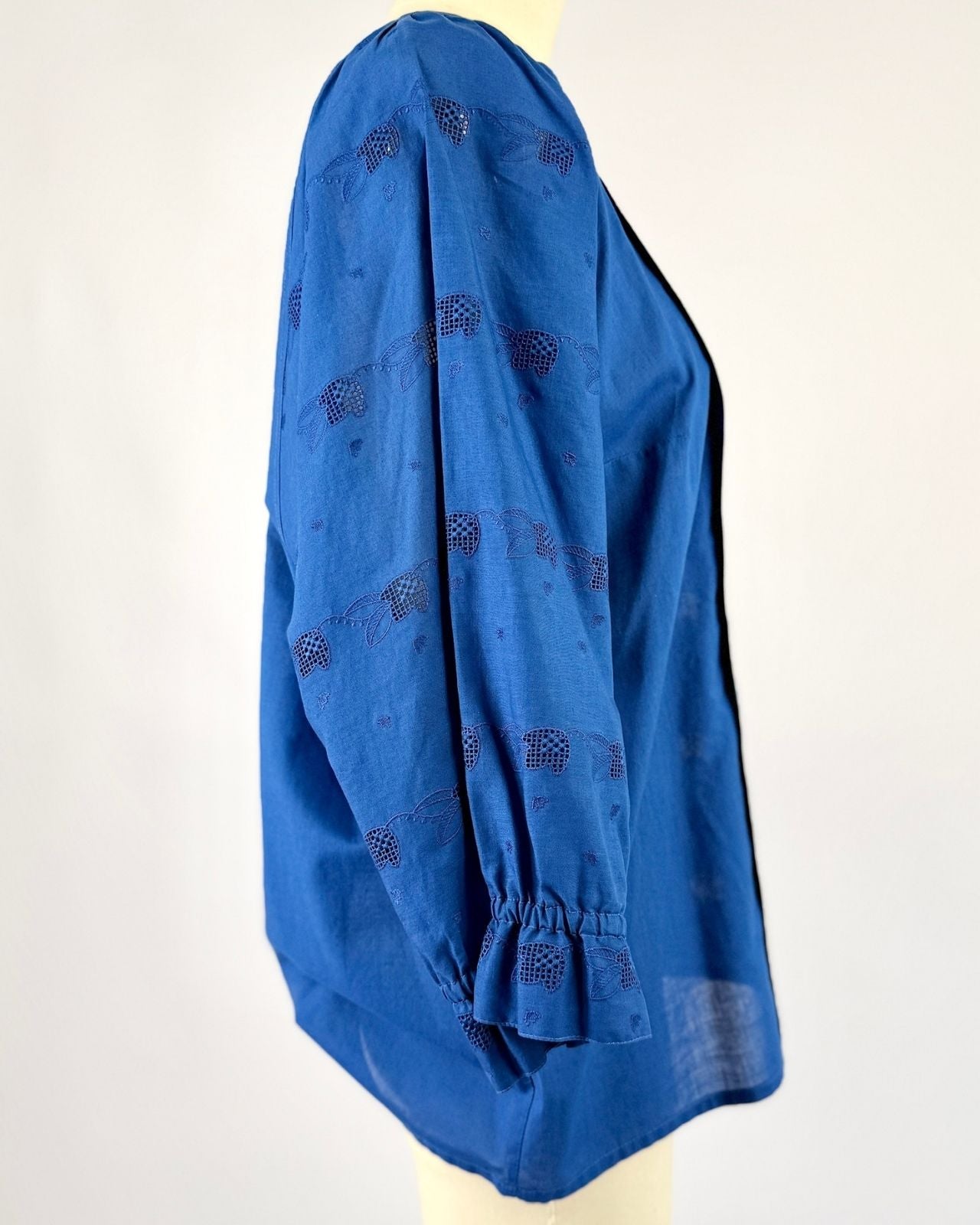 Geiger Lapis Cotton Blouse