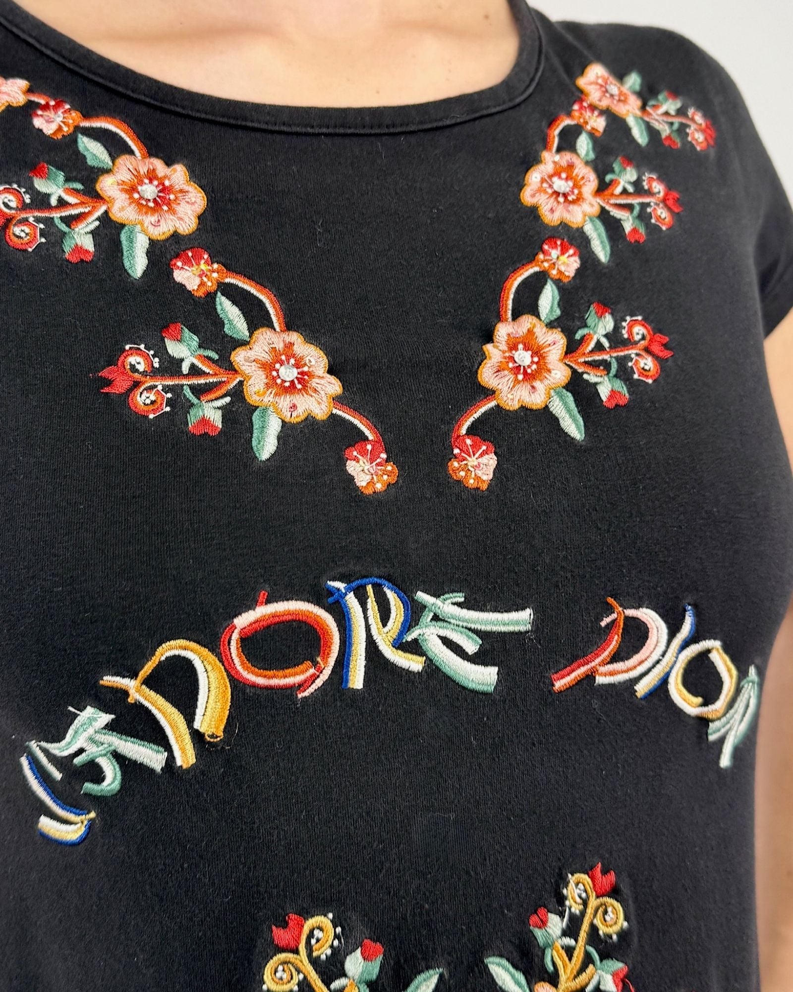 Christian Dior J'Adore Dior Embroidered Tee