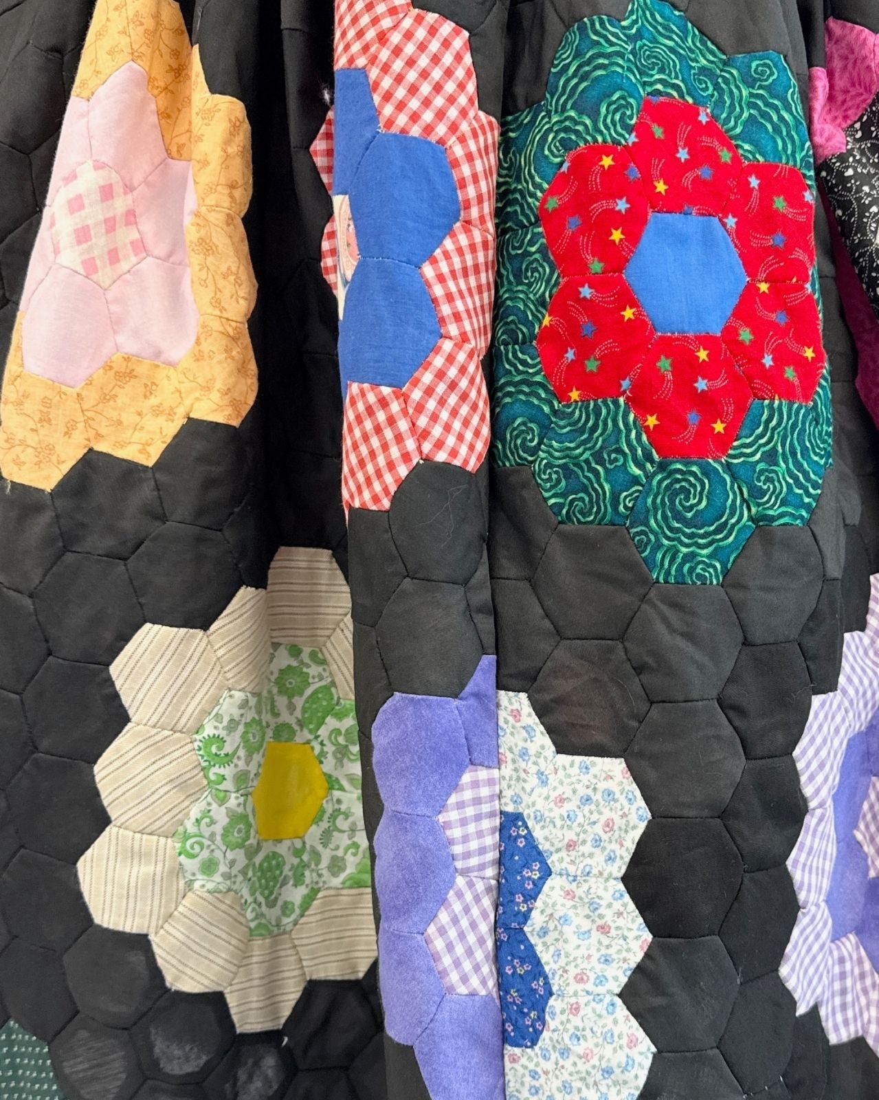 Homemade Mosaic Quilt Skirt