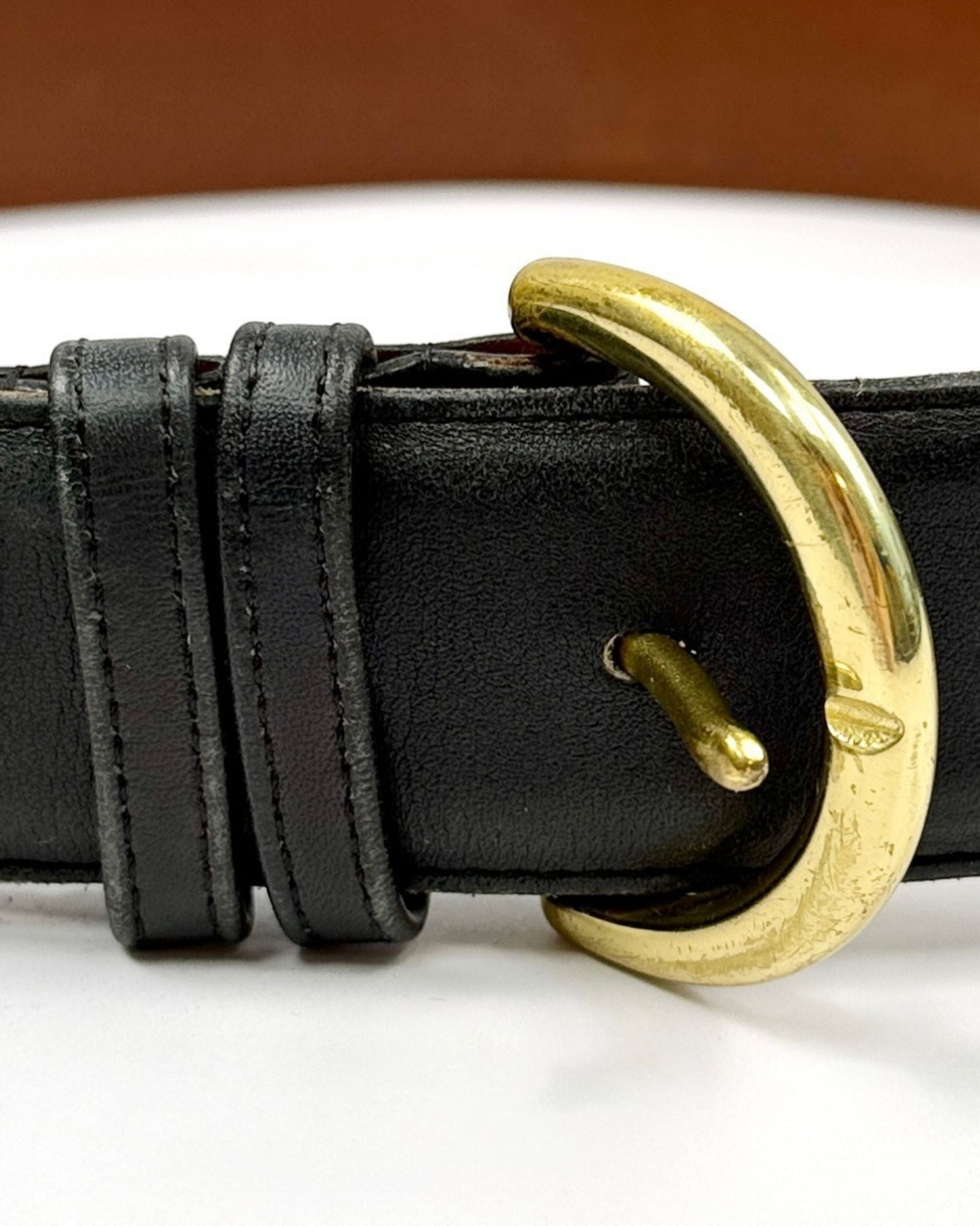 Classic Black Coach Belt