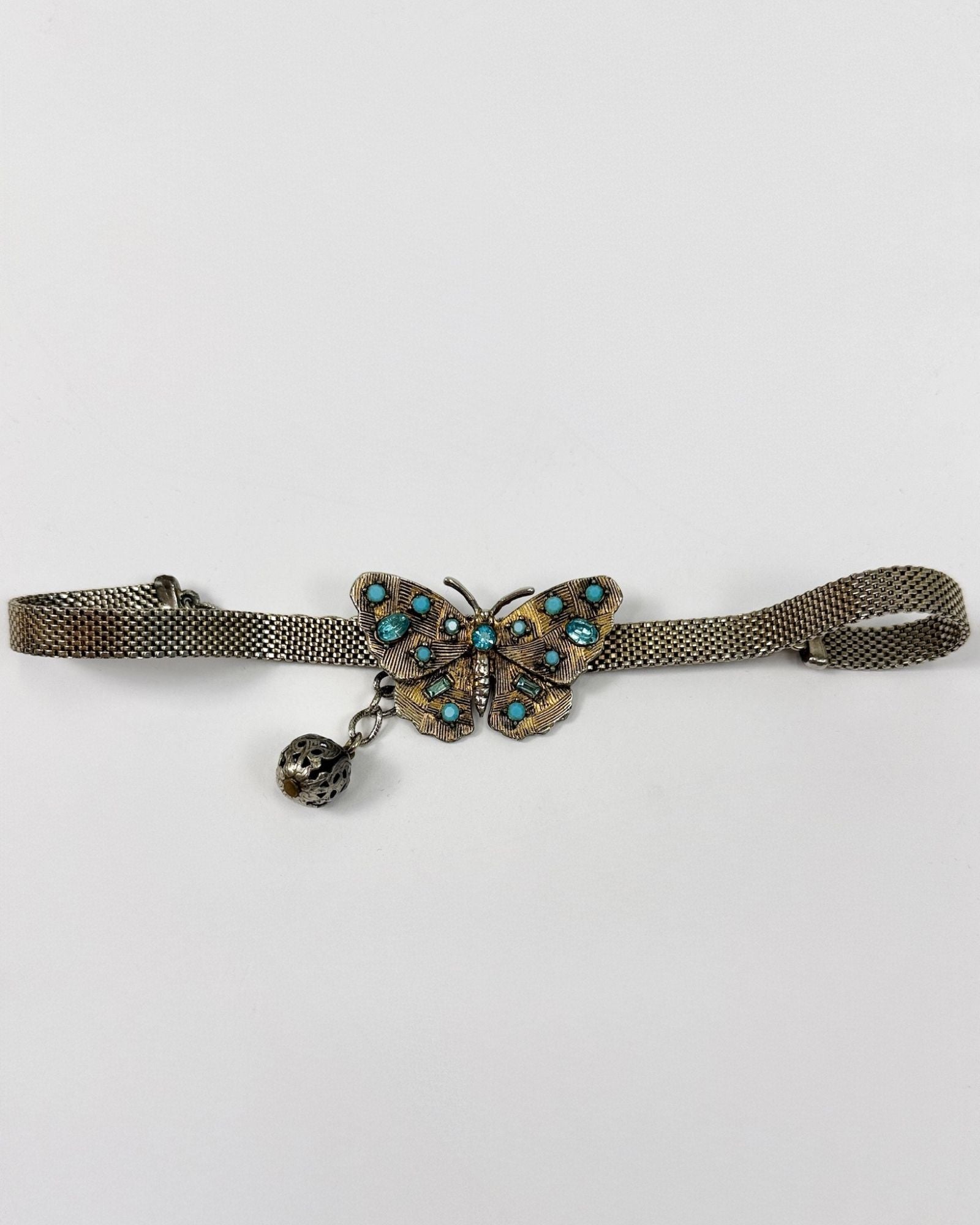 Brass Butterfly Choker