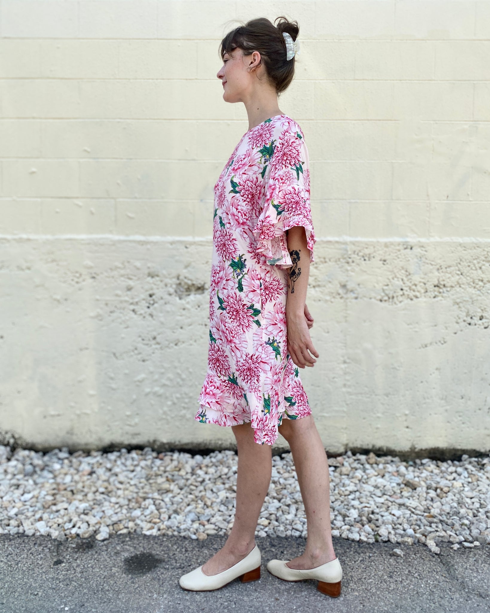 Rosy Pink Vivienne Tam Floral Dress