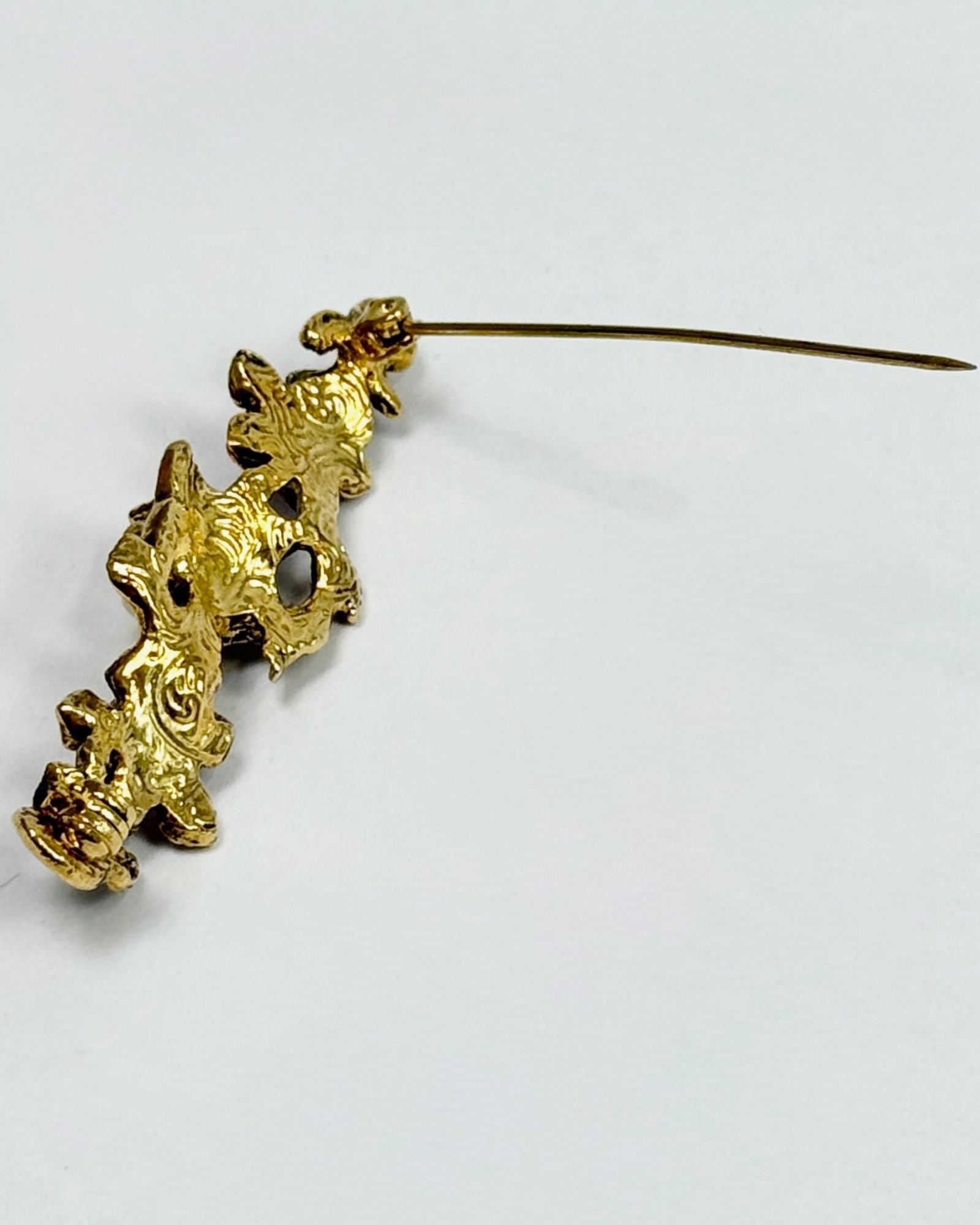 Rosette and Pearl Brooch