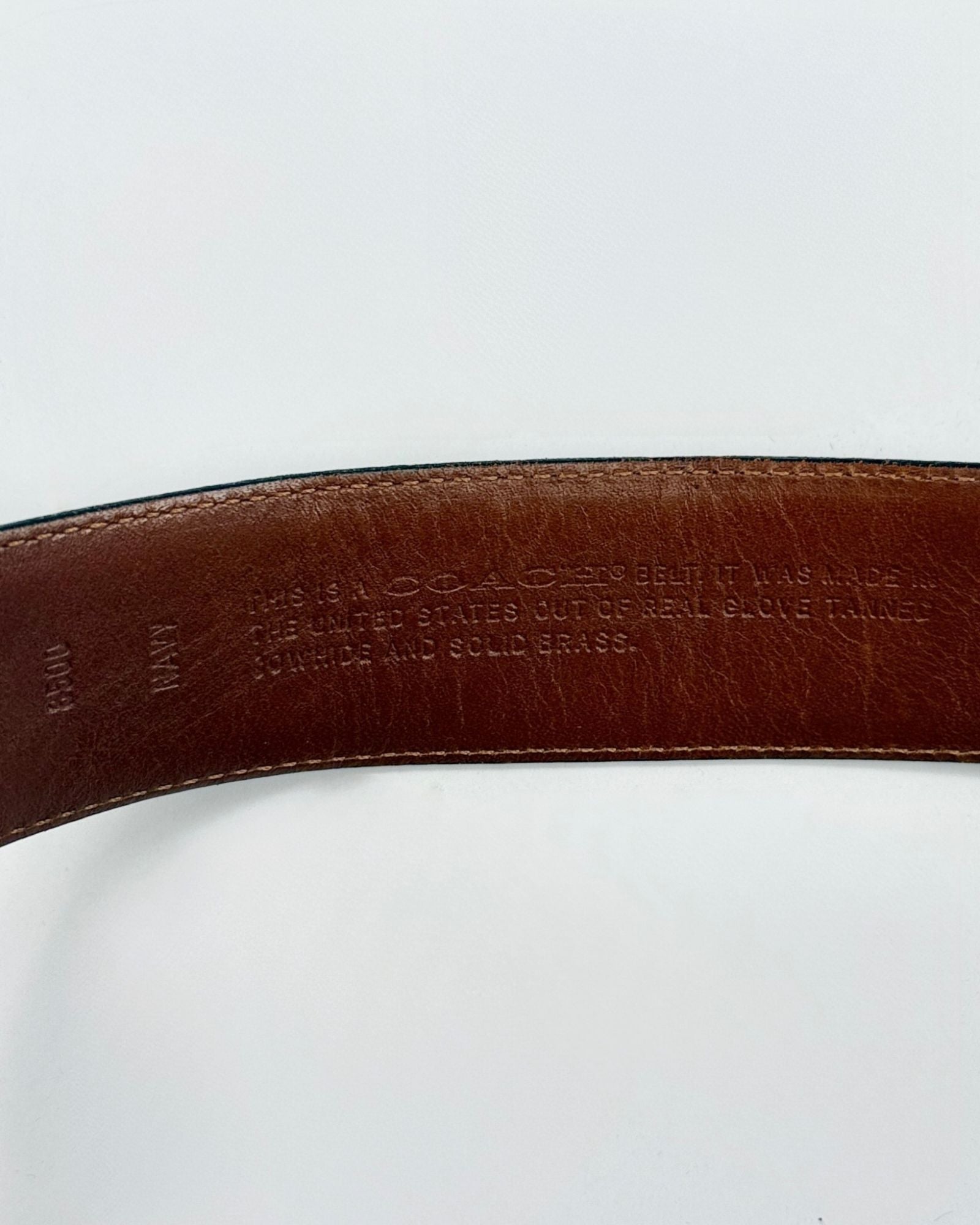 Classic Black Coach Belt