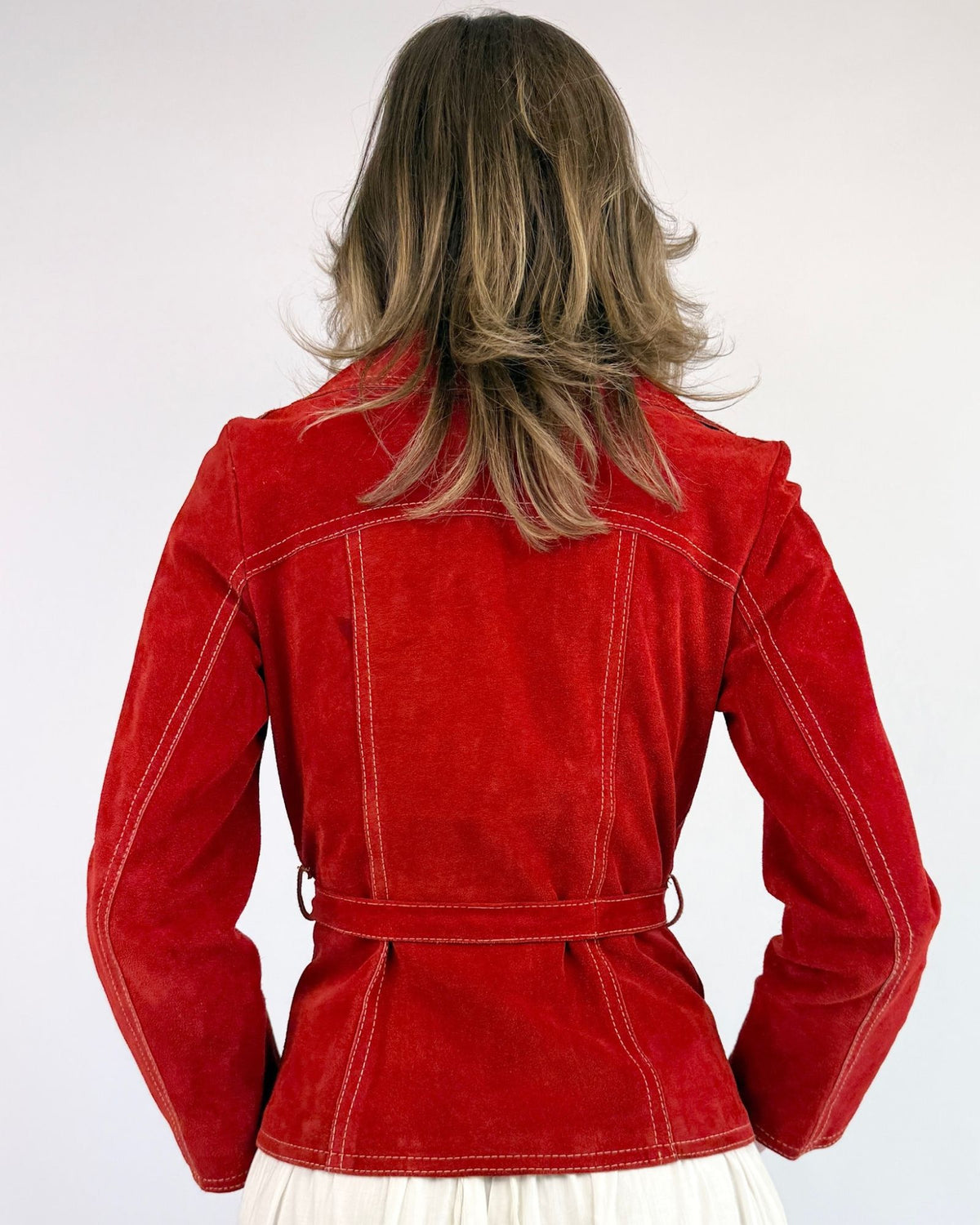 A Single Rose Suede Jacket