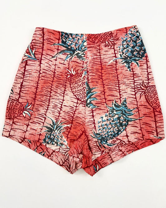 1950s Pineapple Pin-Up Shorts