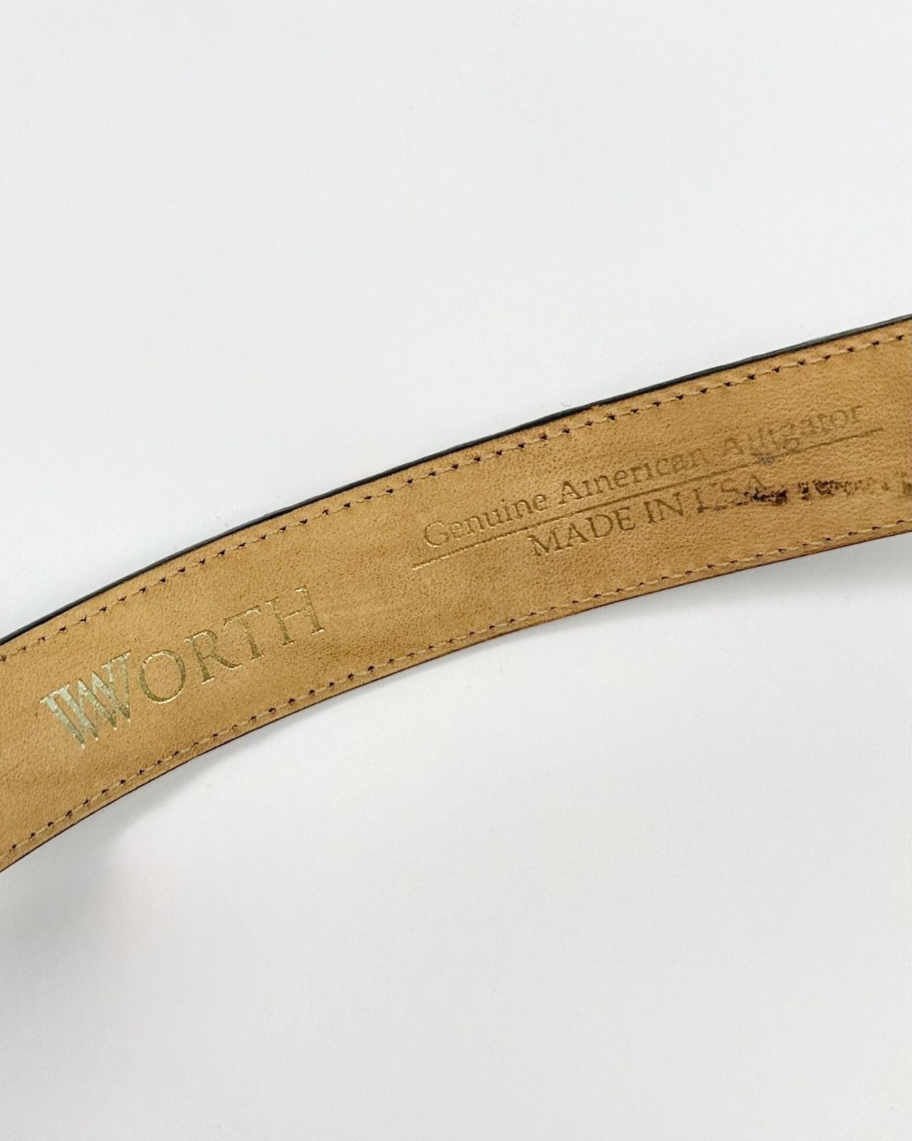 Worth Deep Teal Alligator Belt