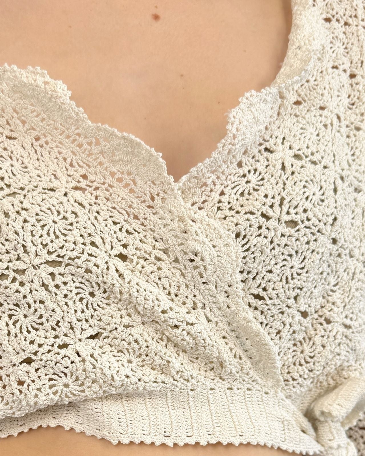 Woven Wishes Crochet Tie Top
