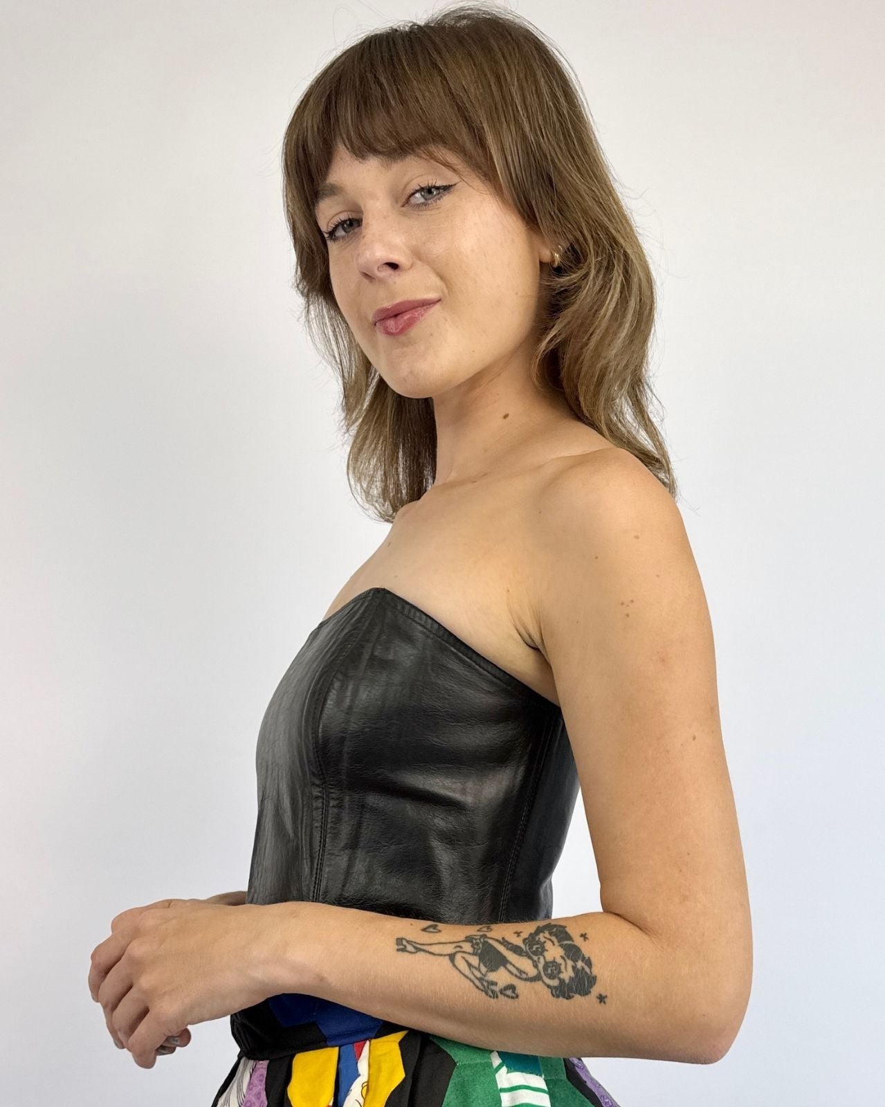 Easy Riders Black Leather Bustier