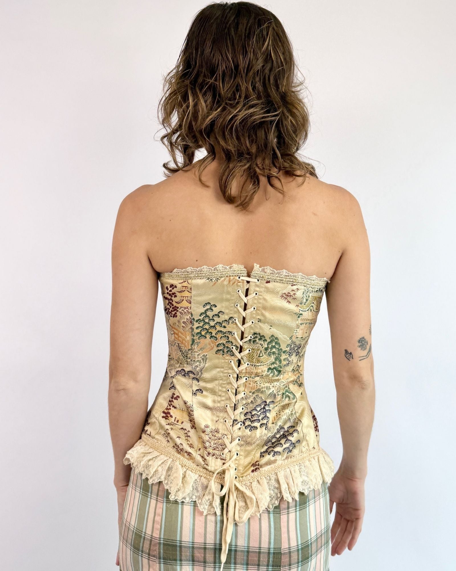 Golden Hour Gardens Silk Corset