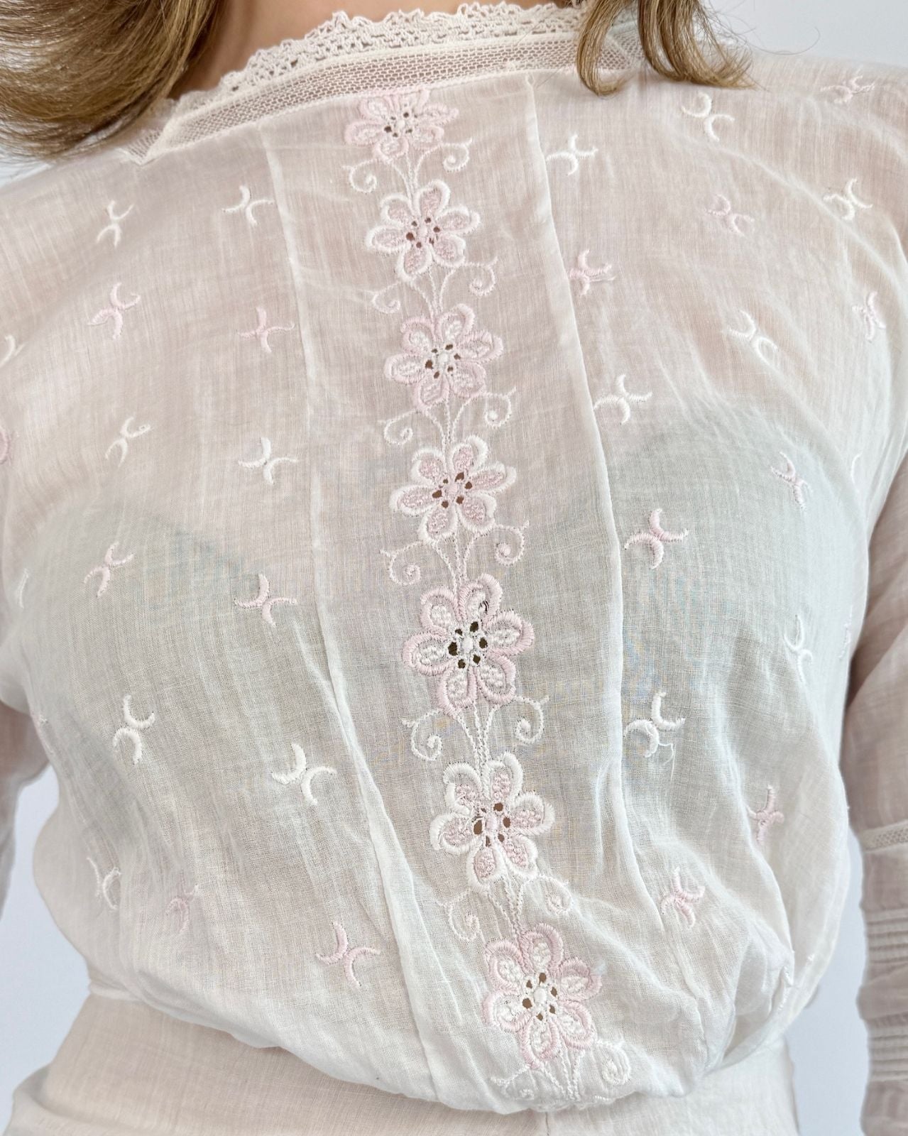 Edwardian Dreaming of You Embroidered Blouse