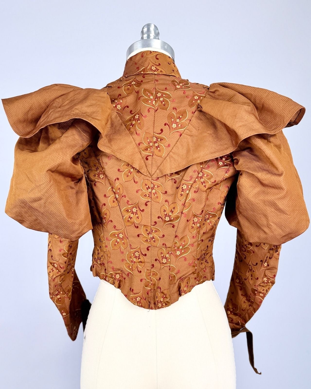 Victorian Silk Ruffle Blouse