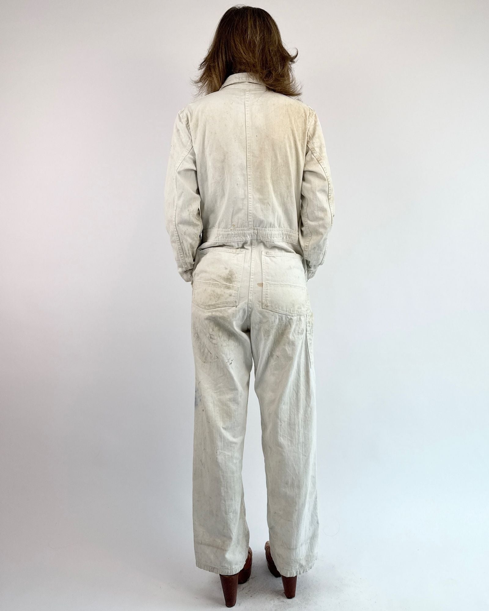 50s Lend Me A Hand White Coveralls