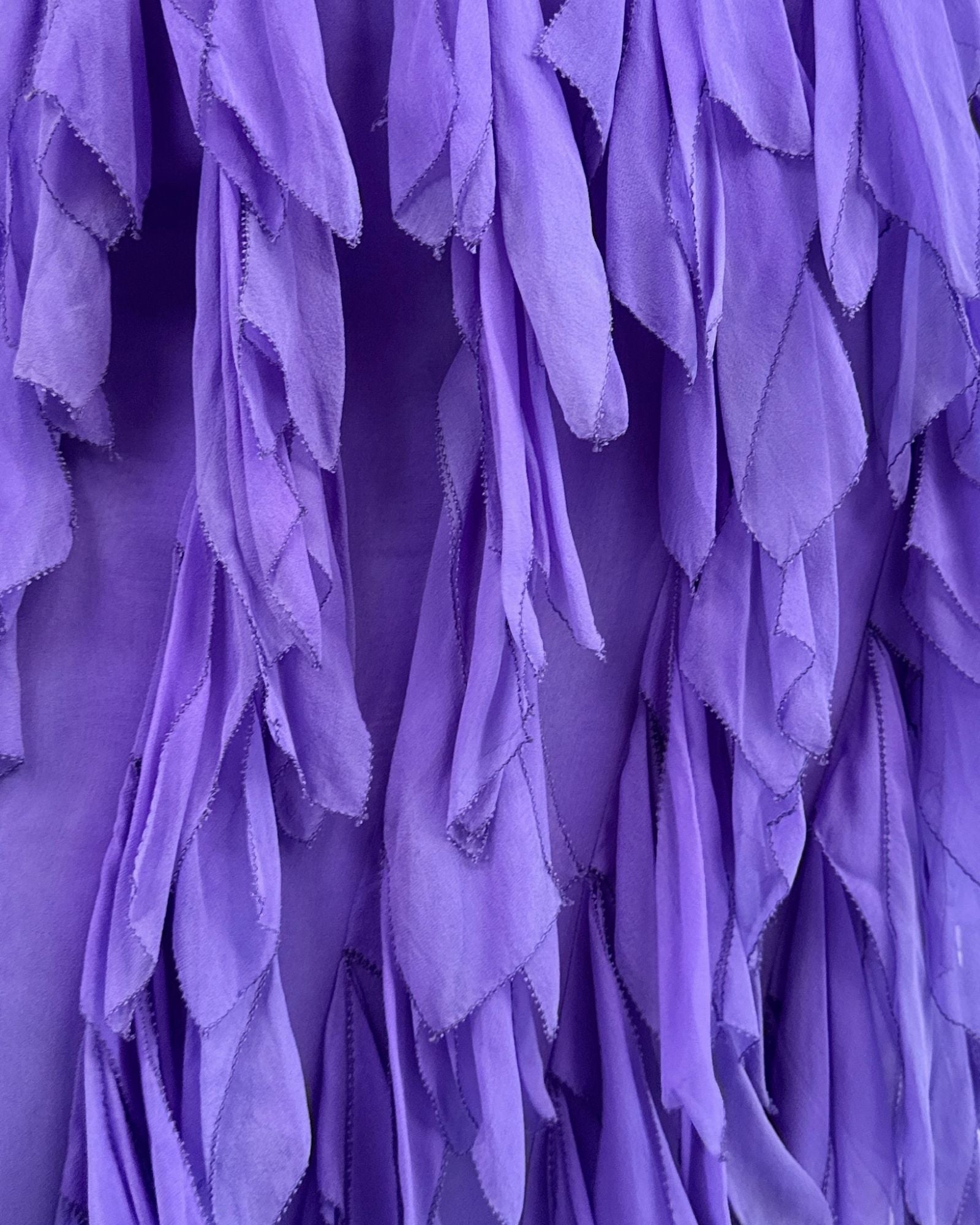 From The Vines Silk Chiffon Maxi Skirt