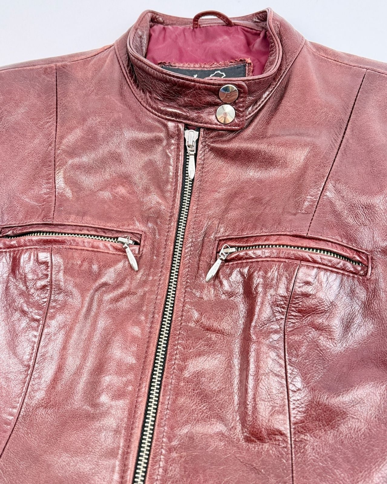 Oxblood Leather Jacket