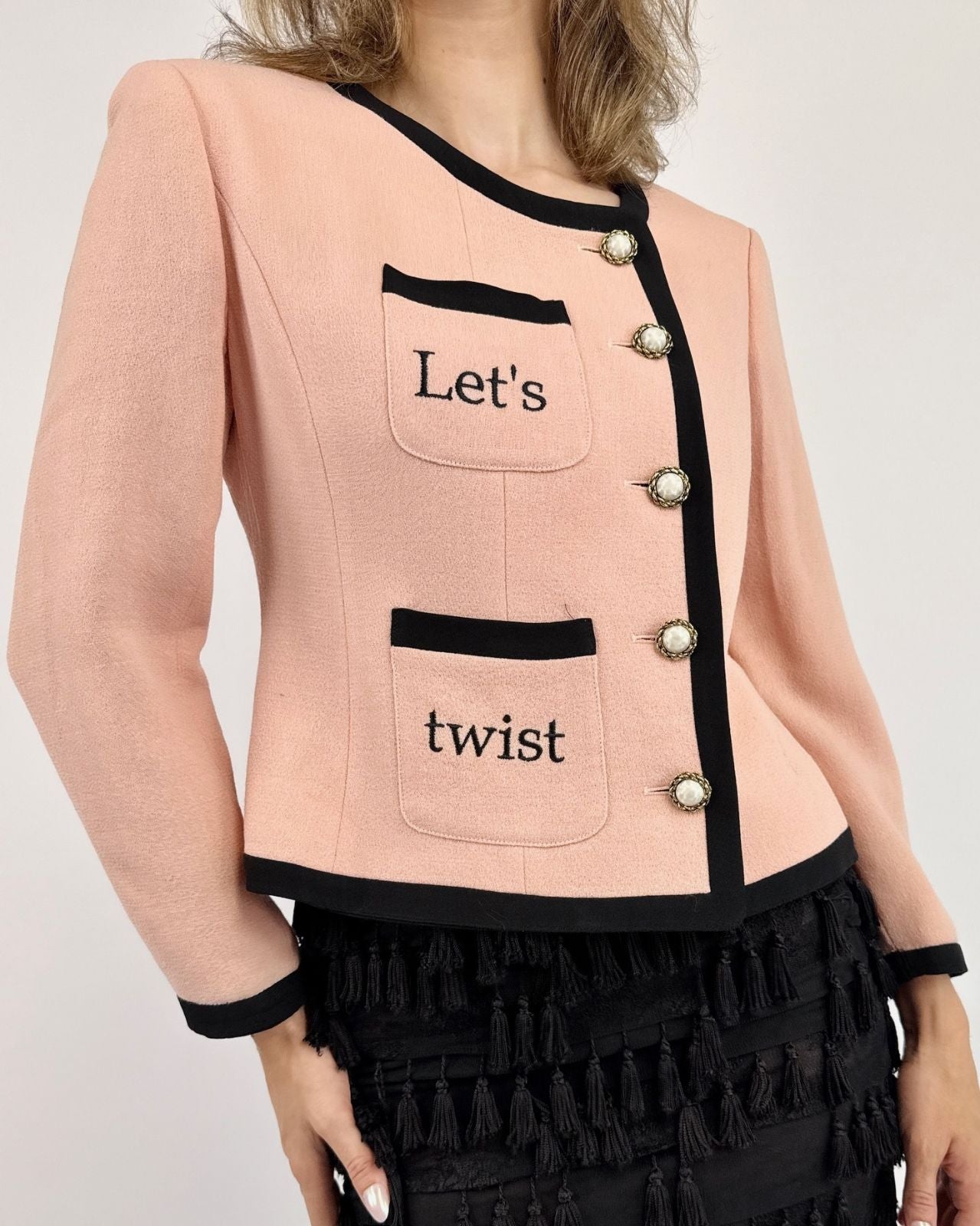 Cheap and Chic Moschino Let's Twist Blazer