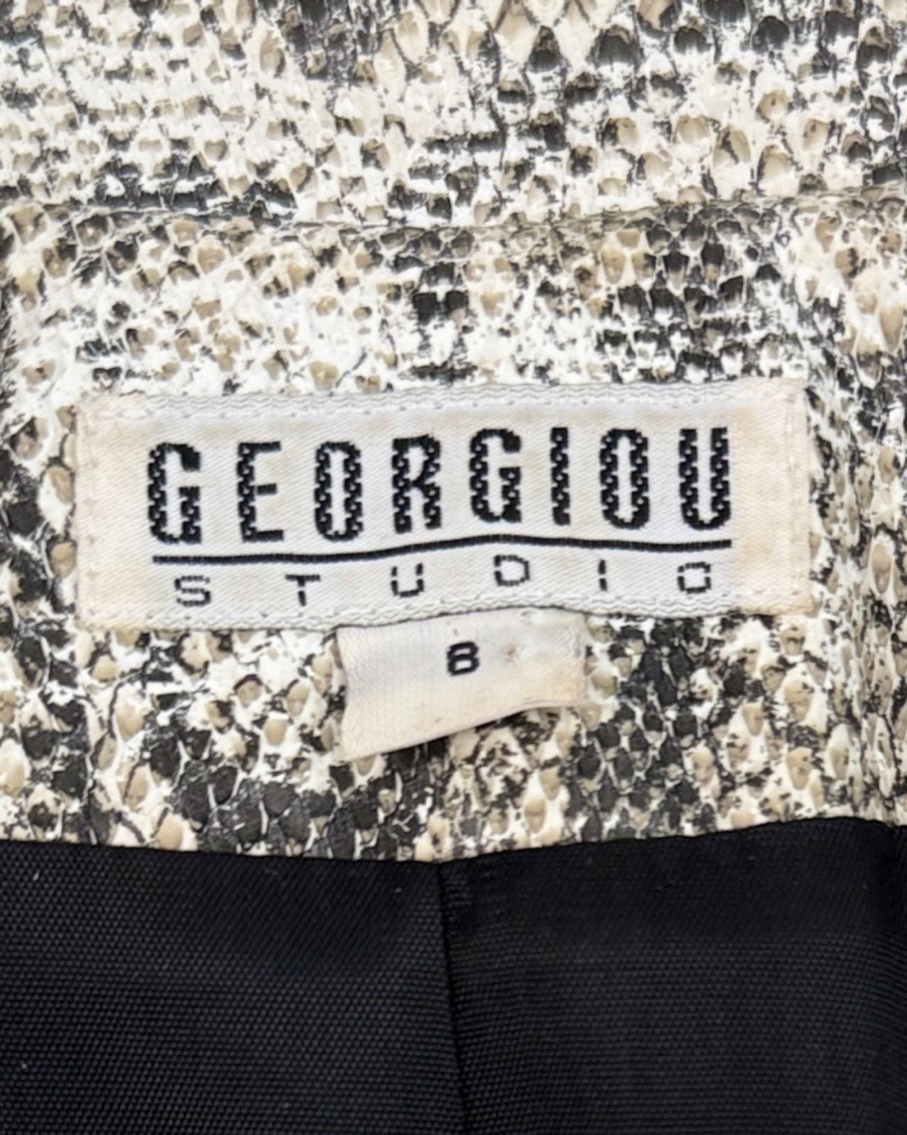 Y2K Faux Python Jacket