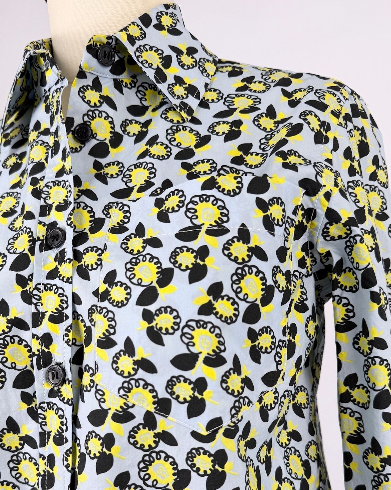 Marni Vivid Printed Button Up Blouse