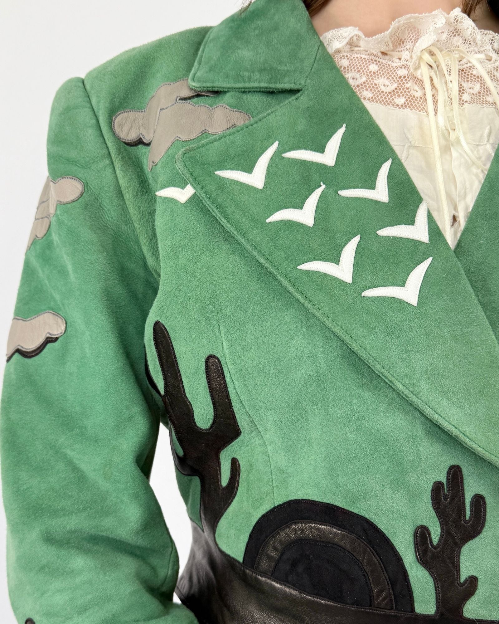 Jean Claude Jitrois Mystic Grit Patchwork Jacket