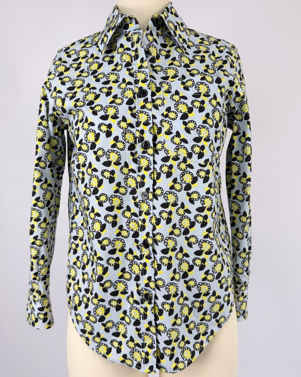 Marni Vivid Printed Button Up Blouse