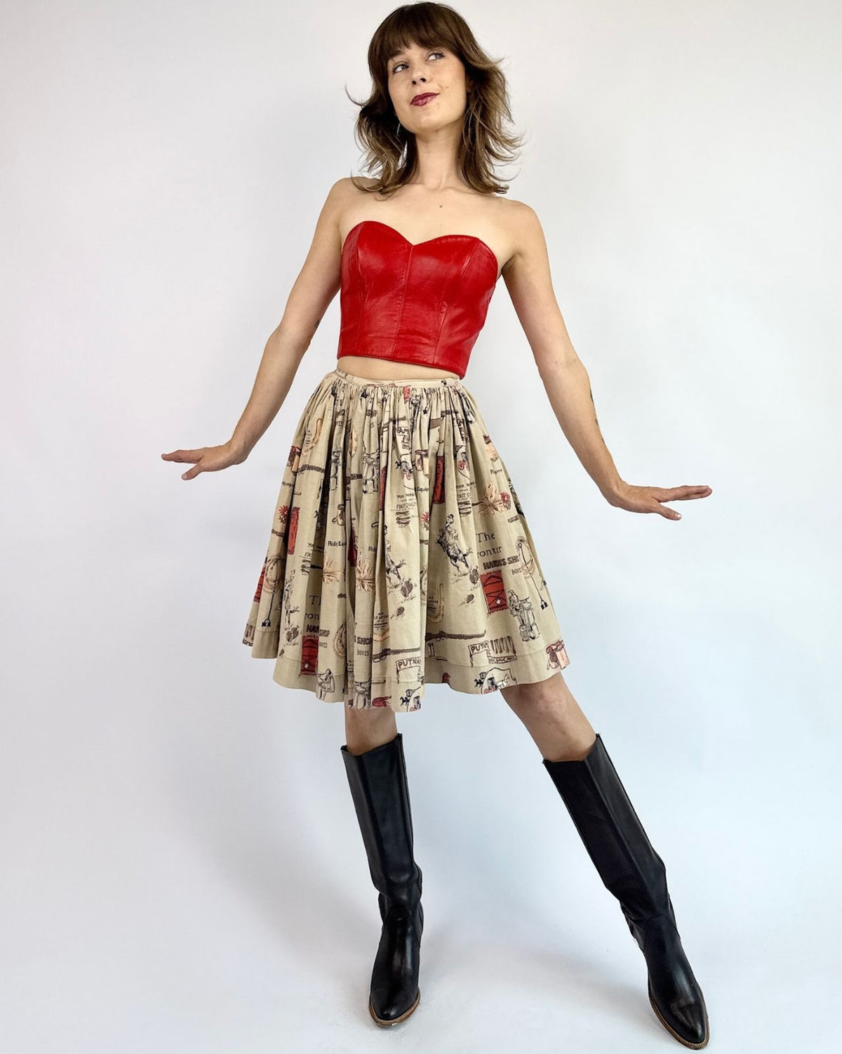 North Beach Leather Cherry Bomb Bustier