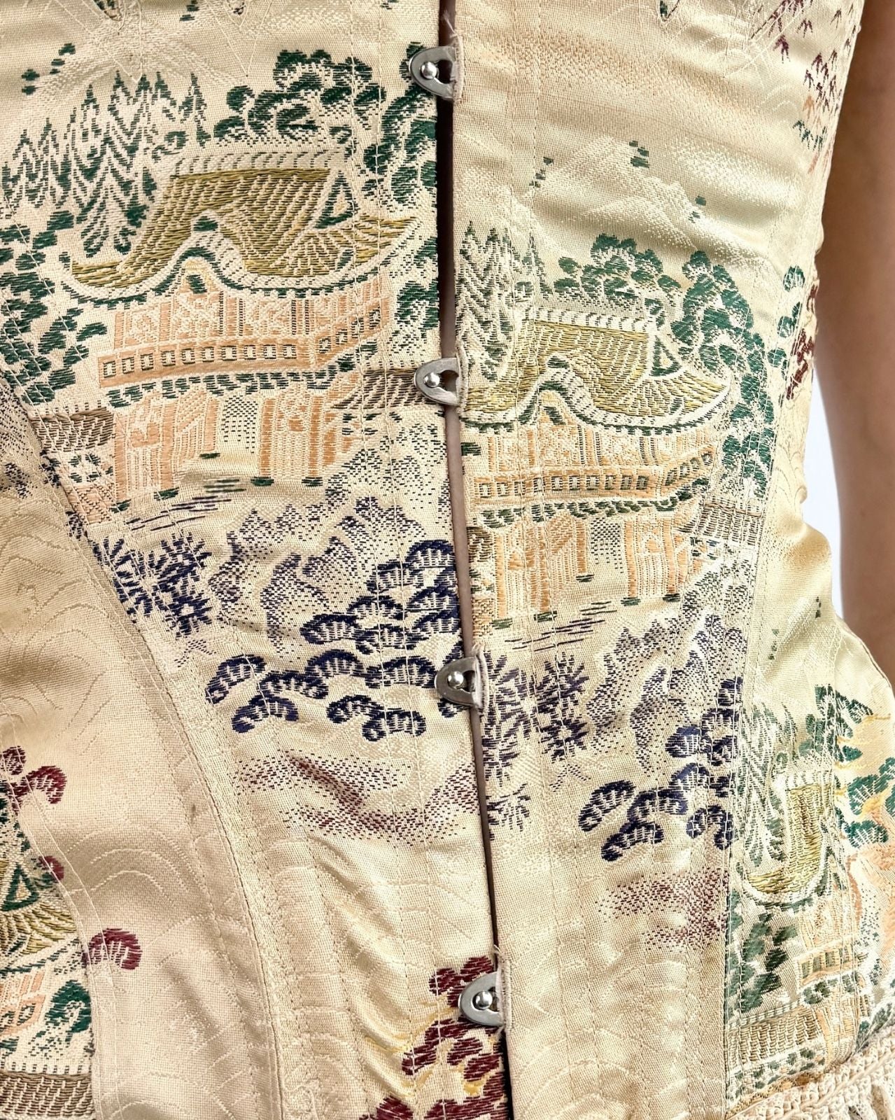 Golden Hour Gardens Silk Corset