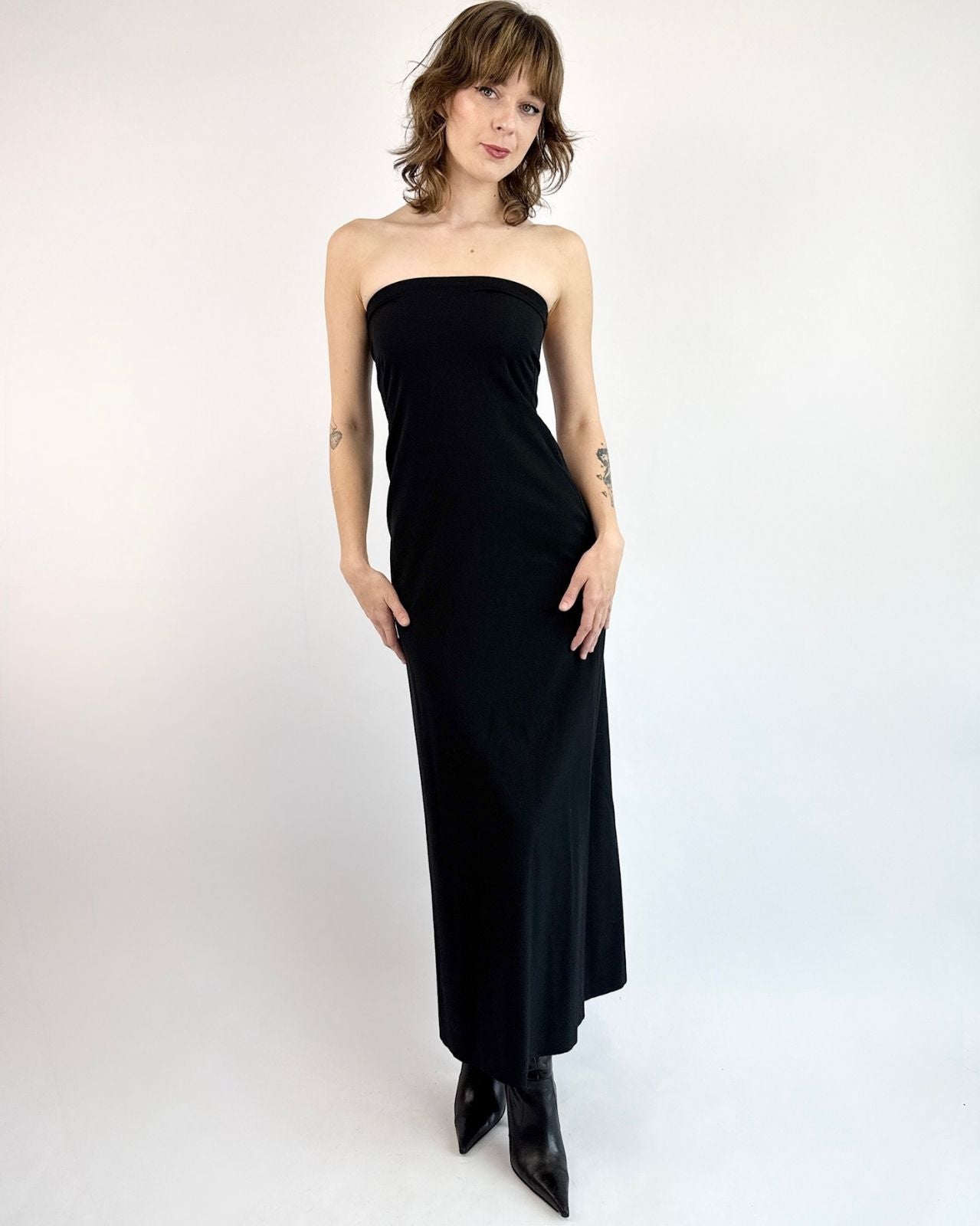 Dries van Noten Sleek Lines Strapless Dress