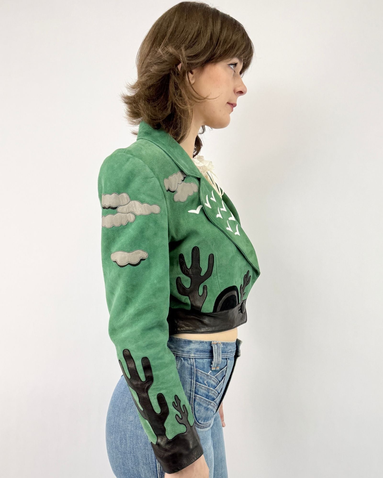 Jean Claude Jitrois Mystic Grit Patchwork Jacket