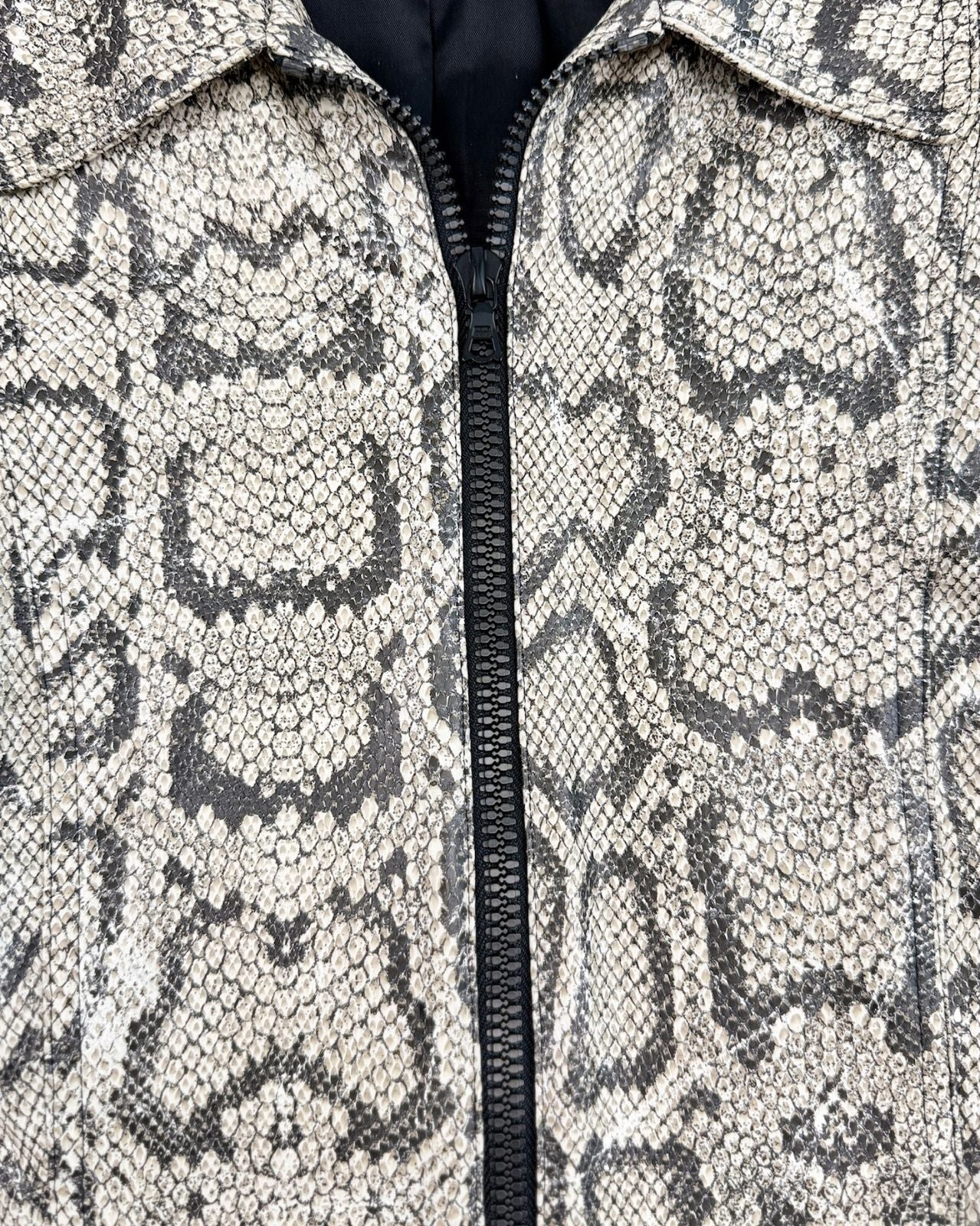Y2K Faux Python Jacket