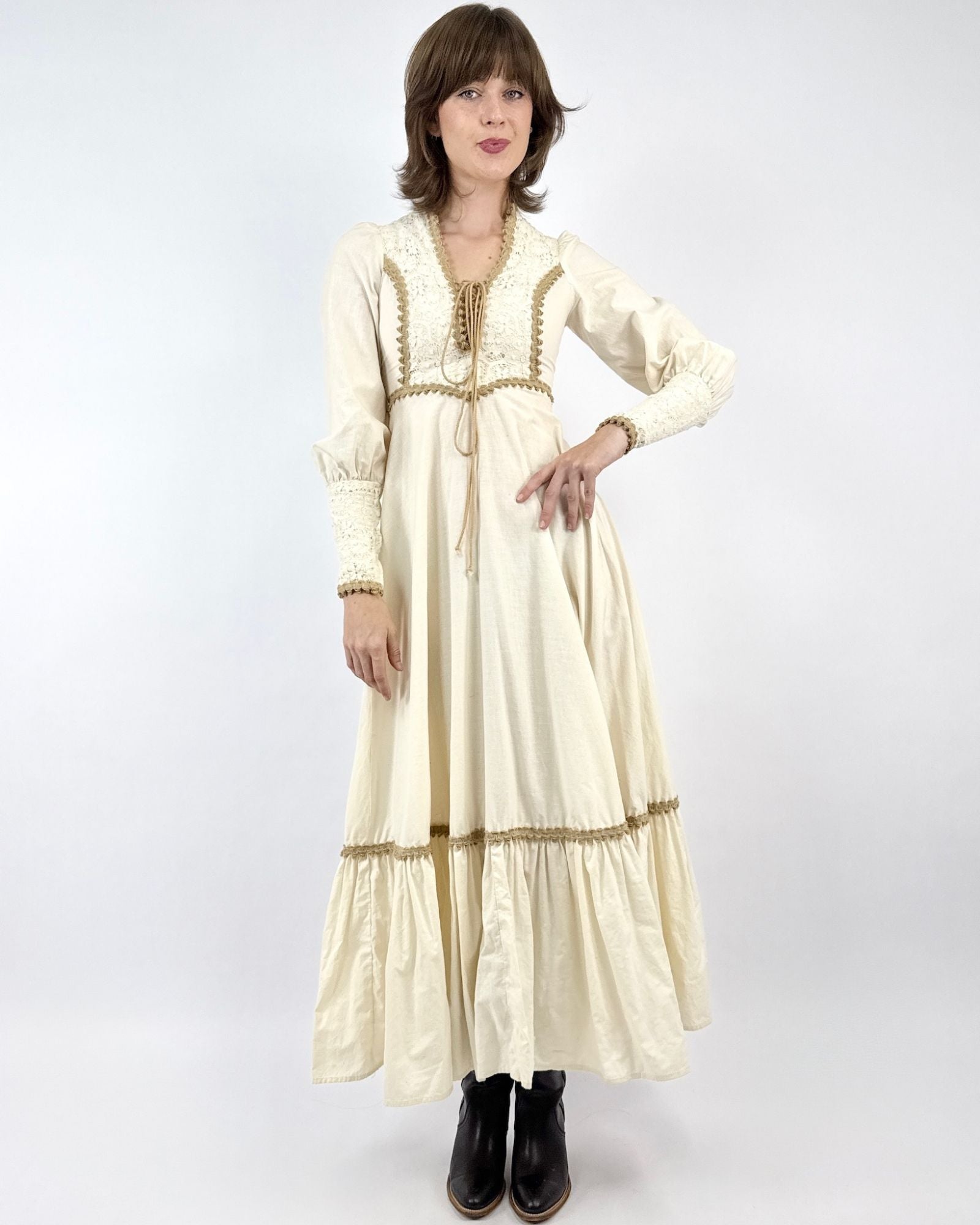 70s Royal Melodies Gunne Sax Maxi Dress