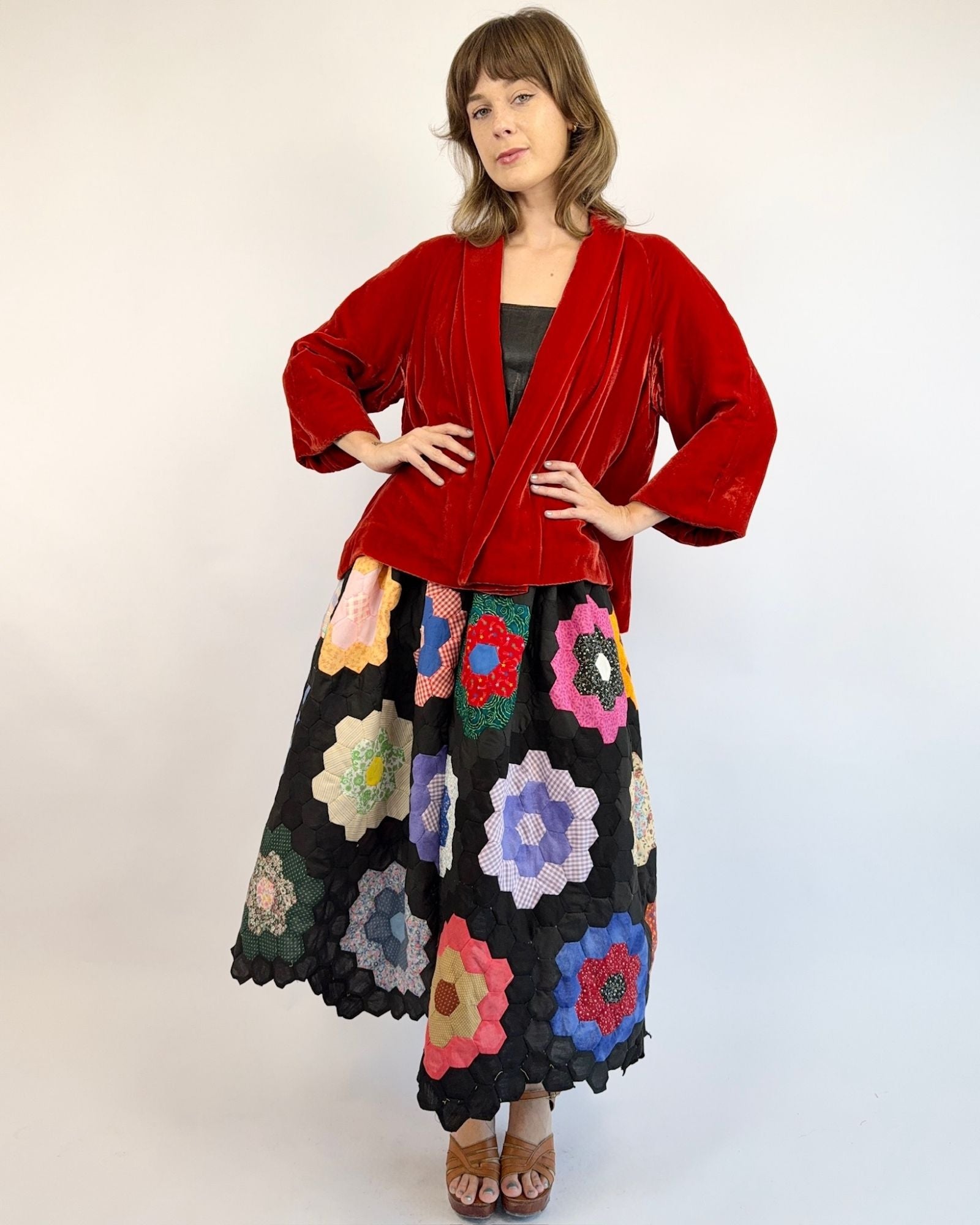 1930s Gone Tomorrow Rust Velvet Jacket