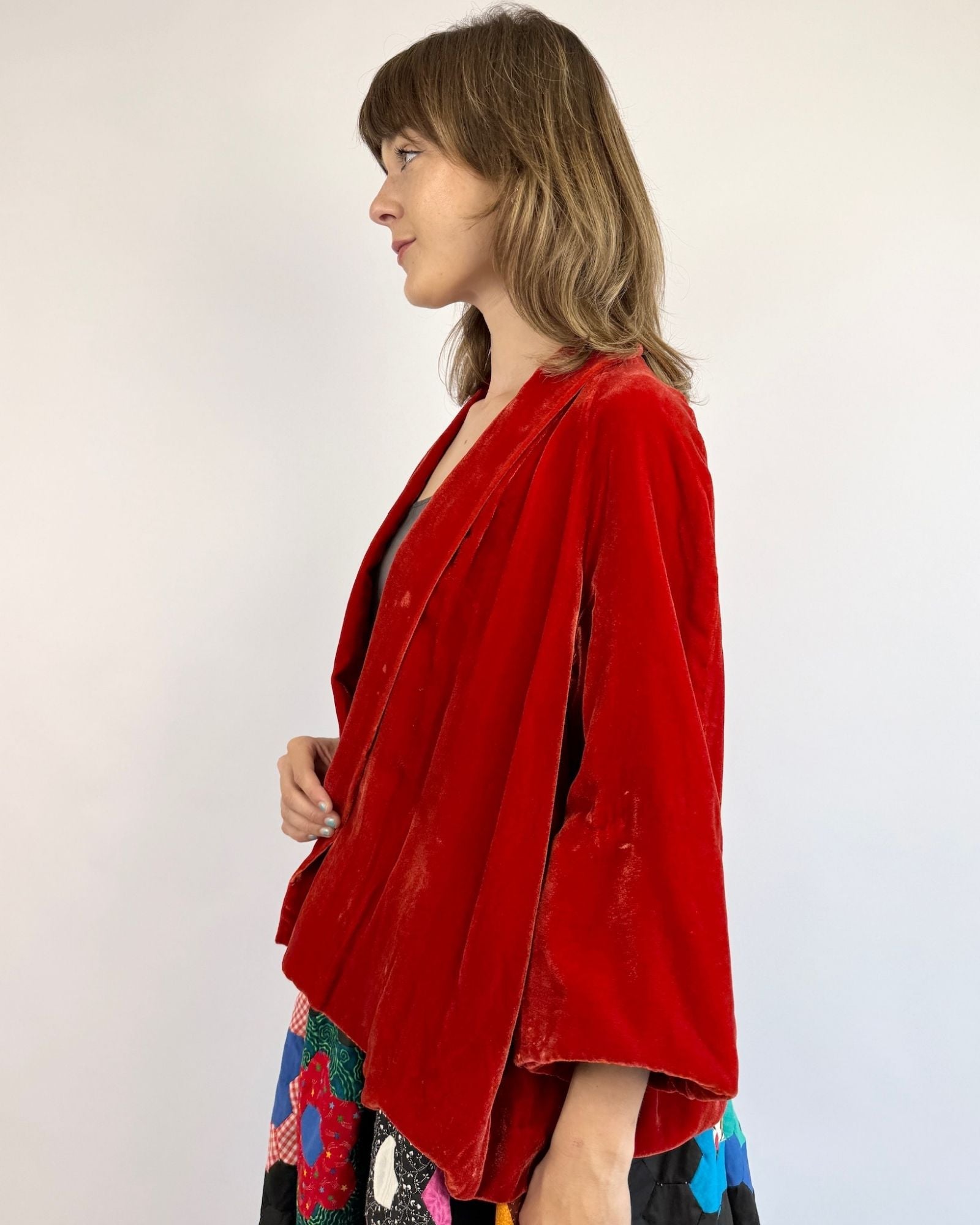 1930s Gone Tomorrow Rust Velvet Jacket