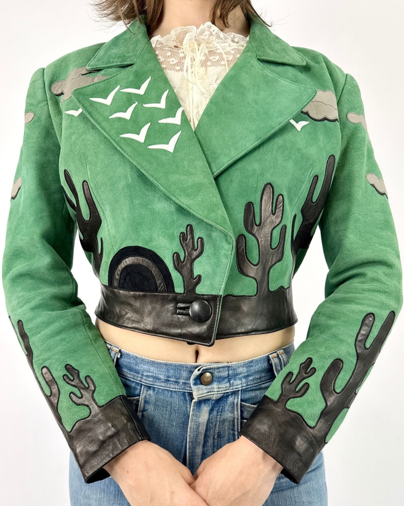 Jean Claude Jitrois Mystic Grit Patchwork Jacket