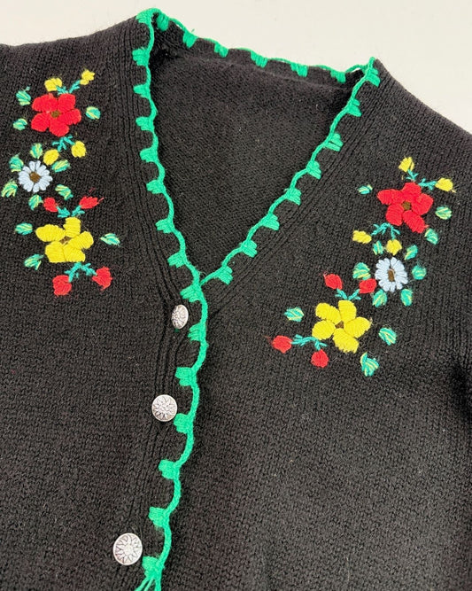 Knitted Flower Sweater
