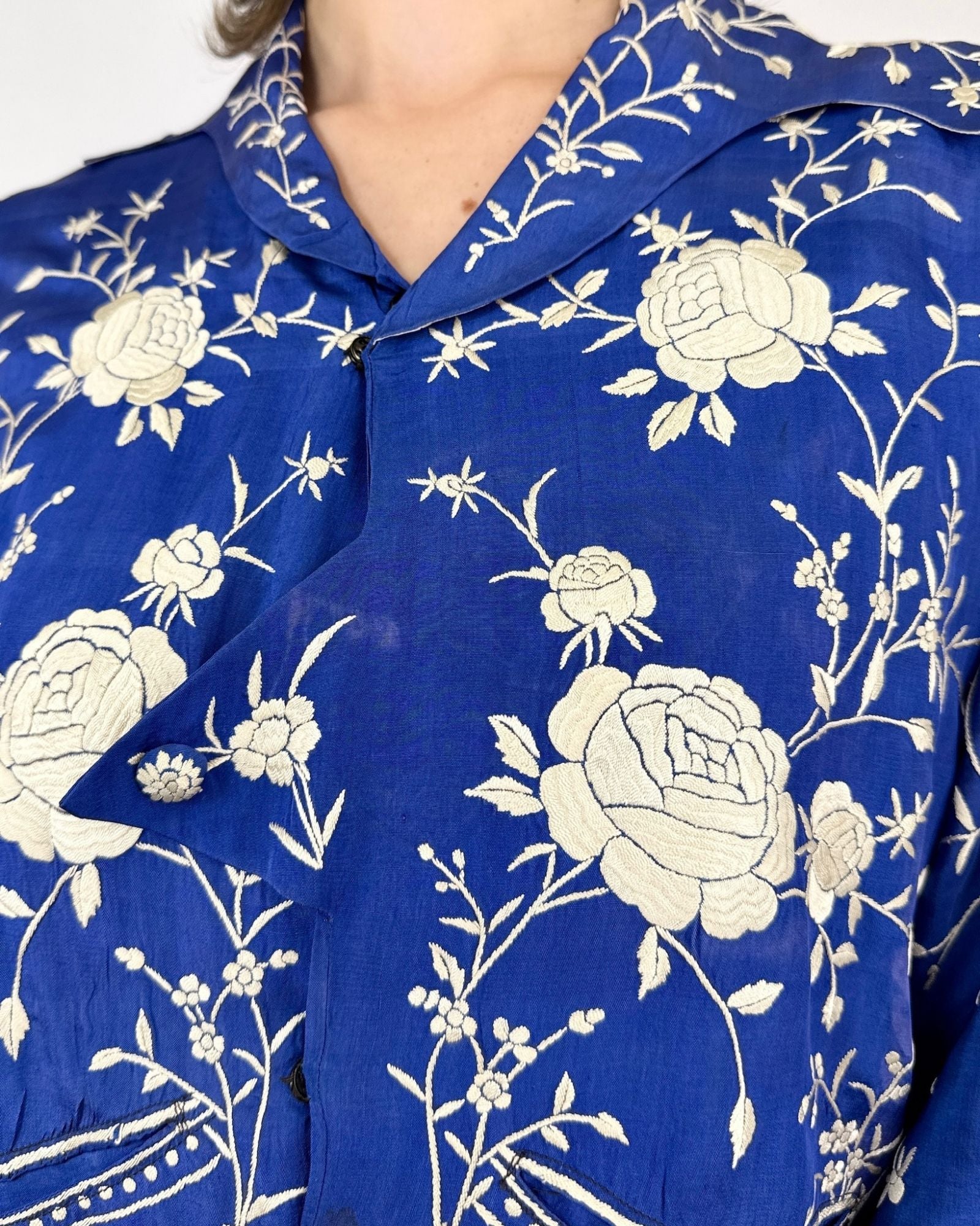 1920s Wise in Ways Embroidered Silk Jacket